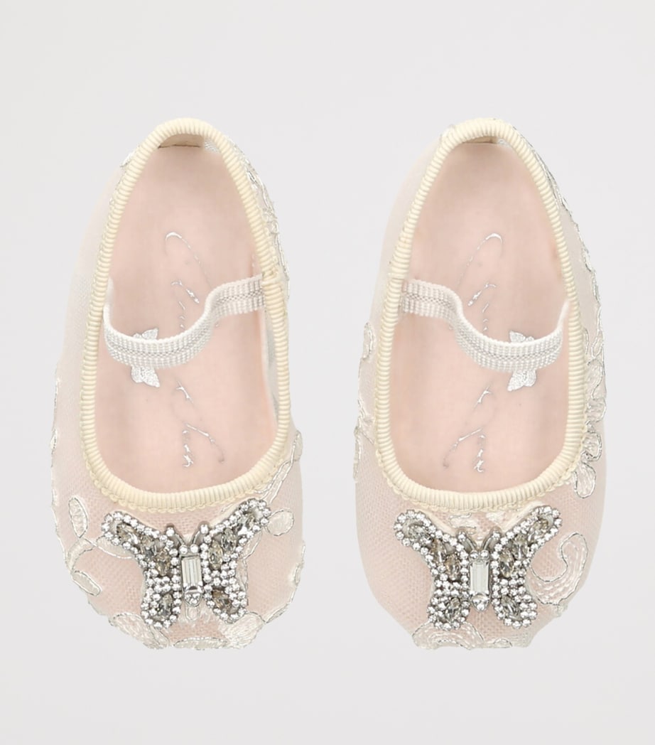 Lace Odette Ballet Flats WHITE Image 4