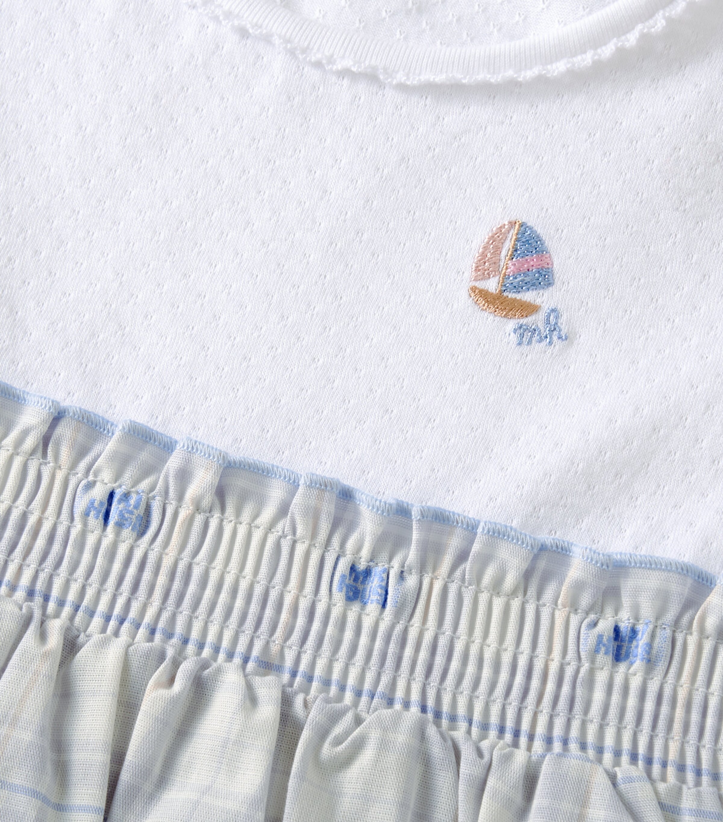 Miki House Cotton Check-Skirt Dress (2-5 Years) Image 4