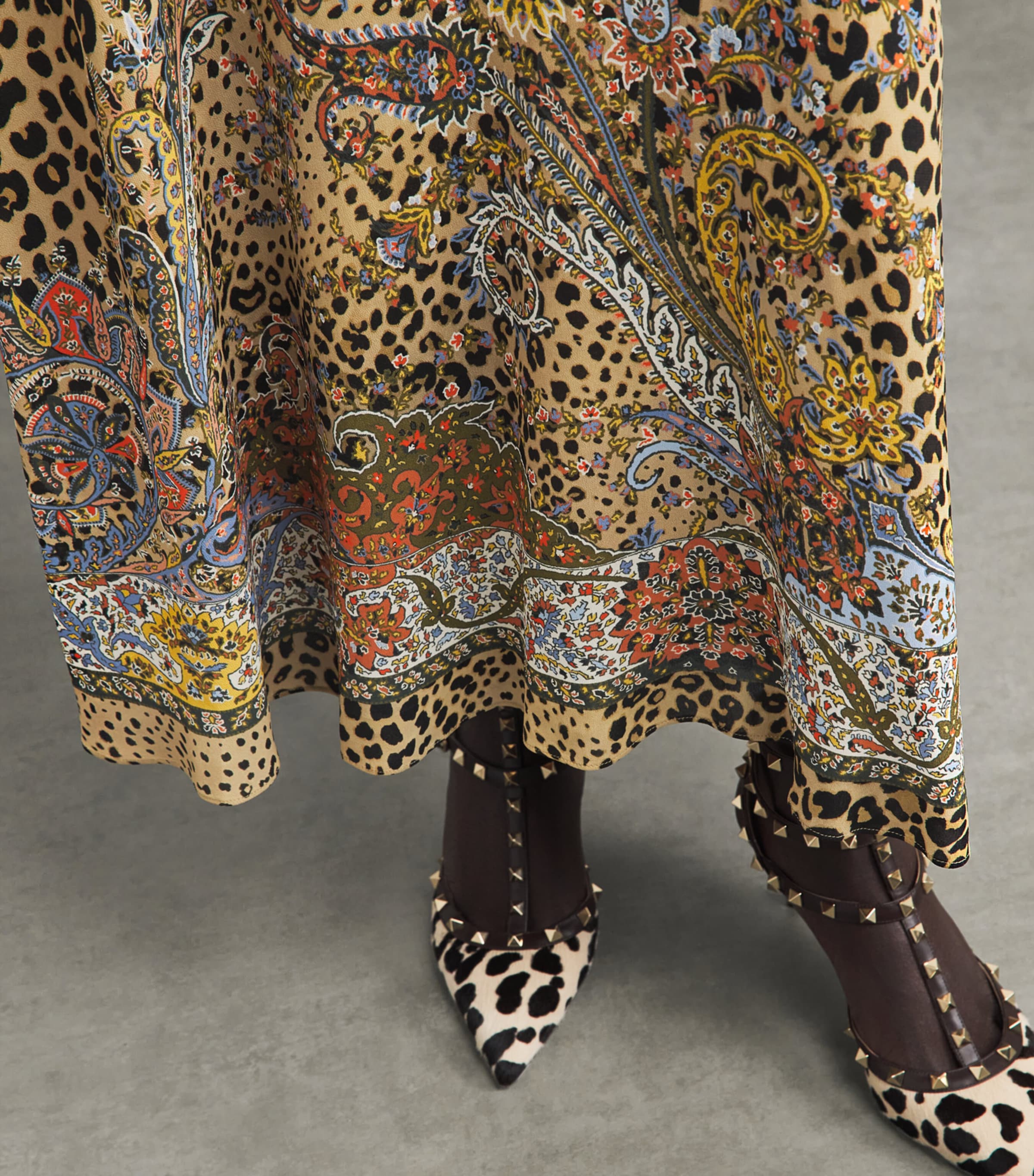 Etro Womens Leopard Print Maxi Dress Image 5