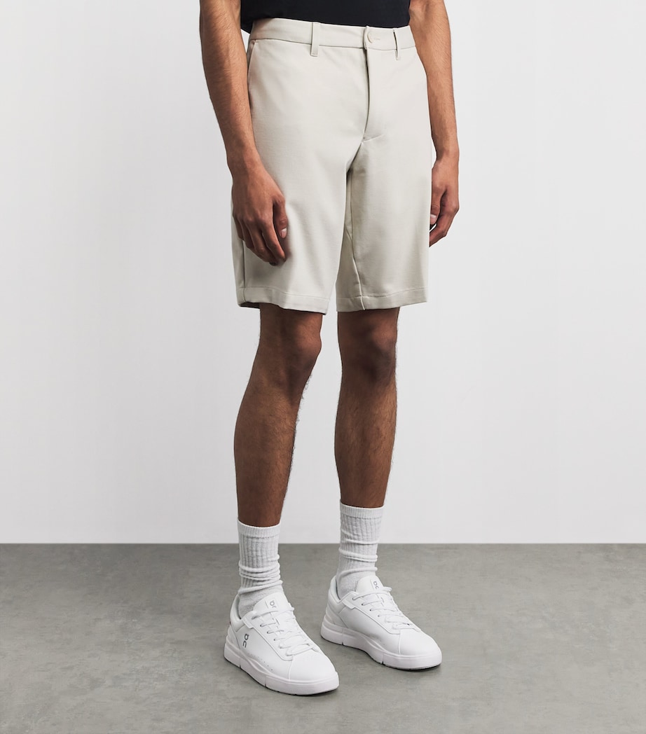 BOSS Mens Commuter Slim Shorts Light Beige Image 4