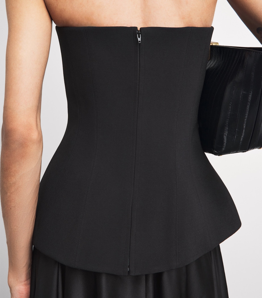 Solace London Womens Peplum Oriana Maxi Dress Black Image 5