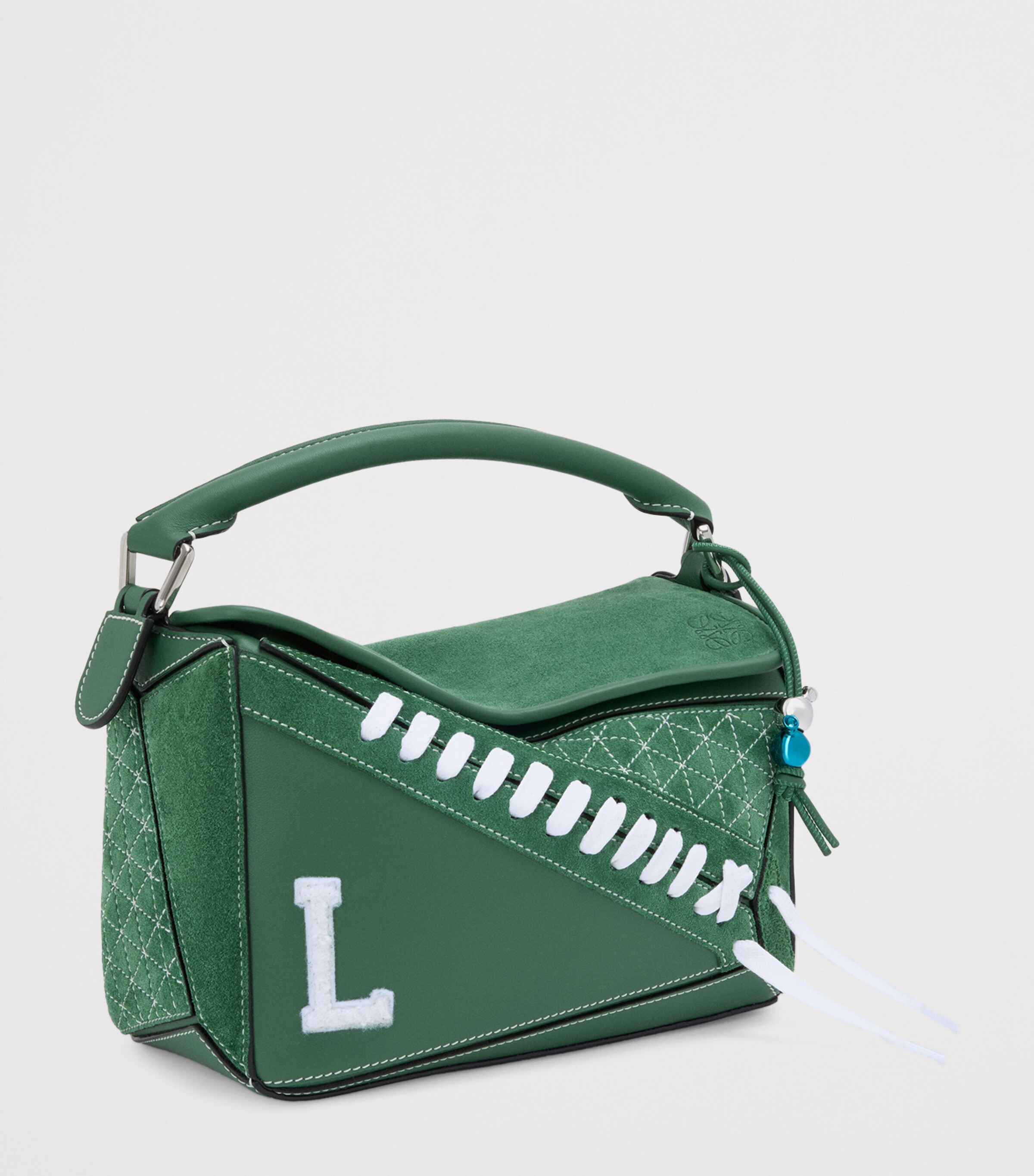 LOEWE Puzzle 10 Re-Edition Varsity Top-Handle Bag | Harrods HK
