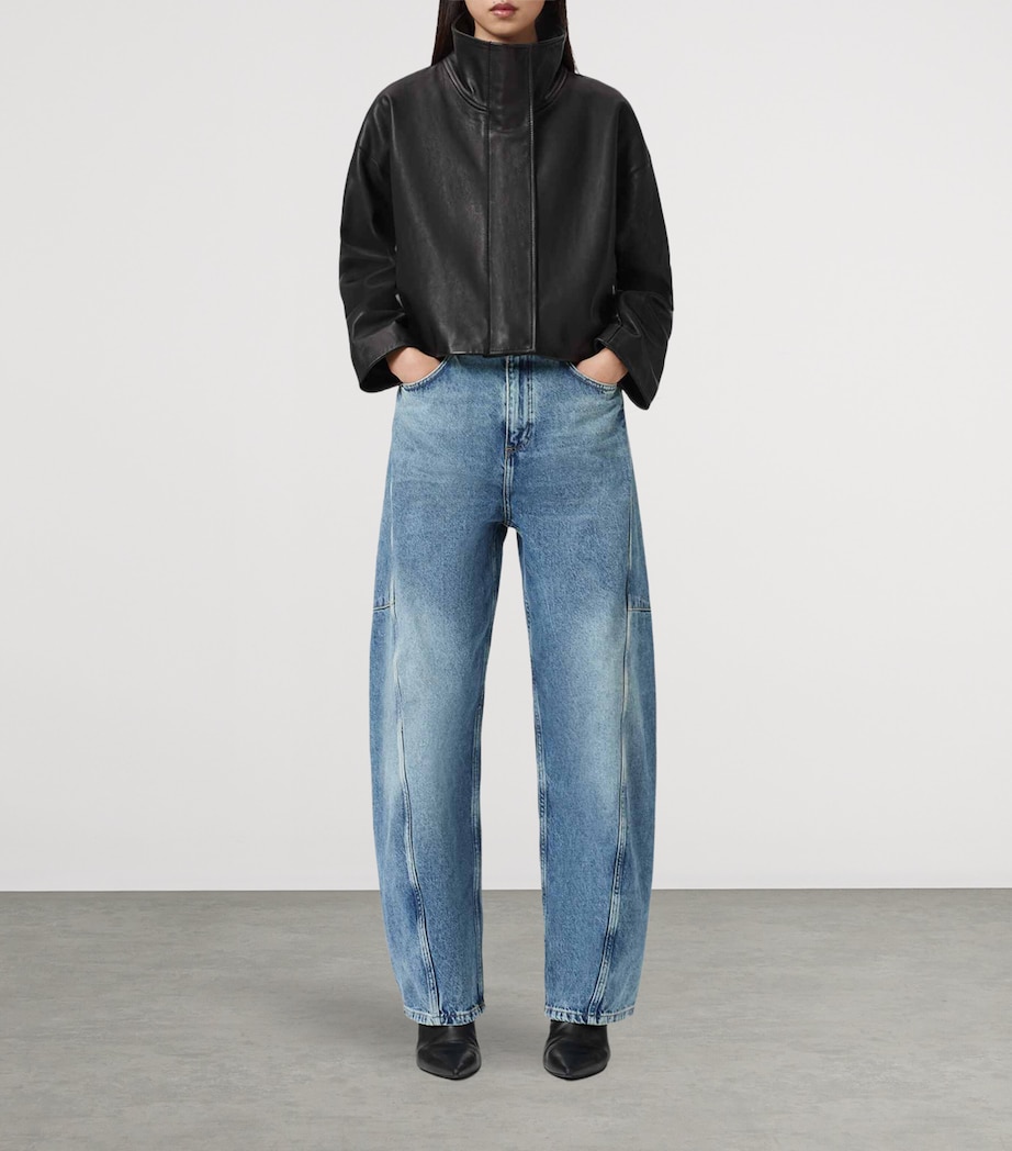 Organic Denim Carter Barrel Jeans MID INDIGO Image 2
