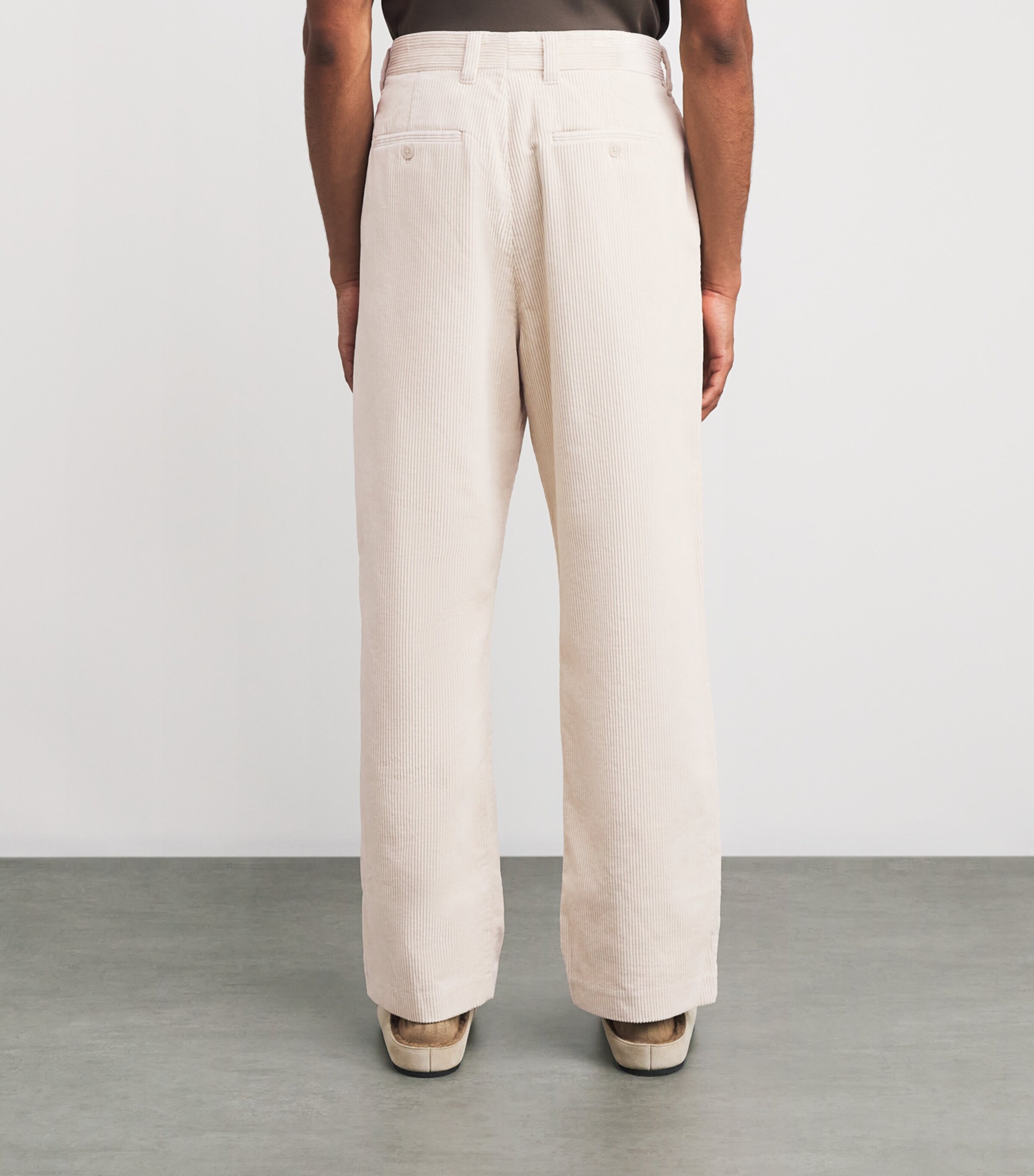 Organic Cotton Corduroy Paw Trousers IVORY Image 4