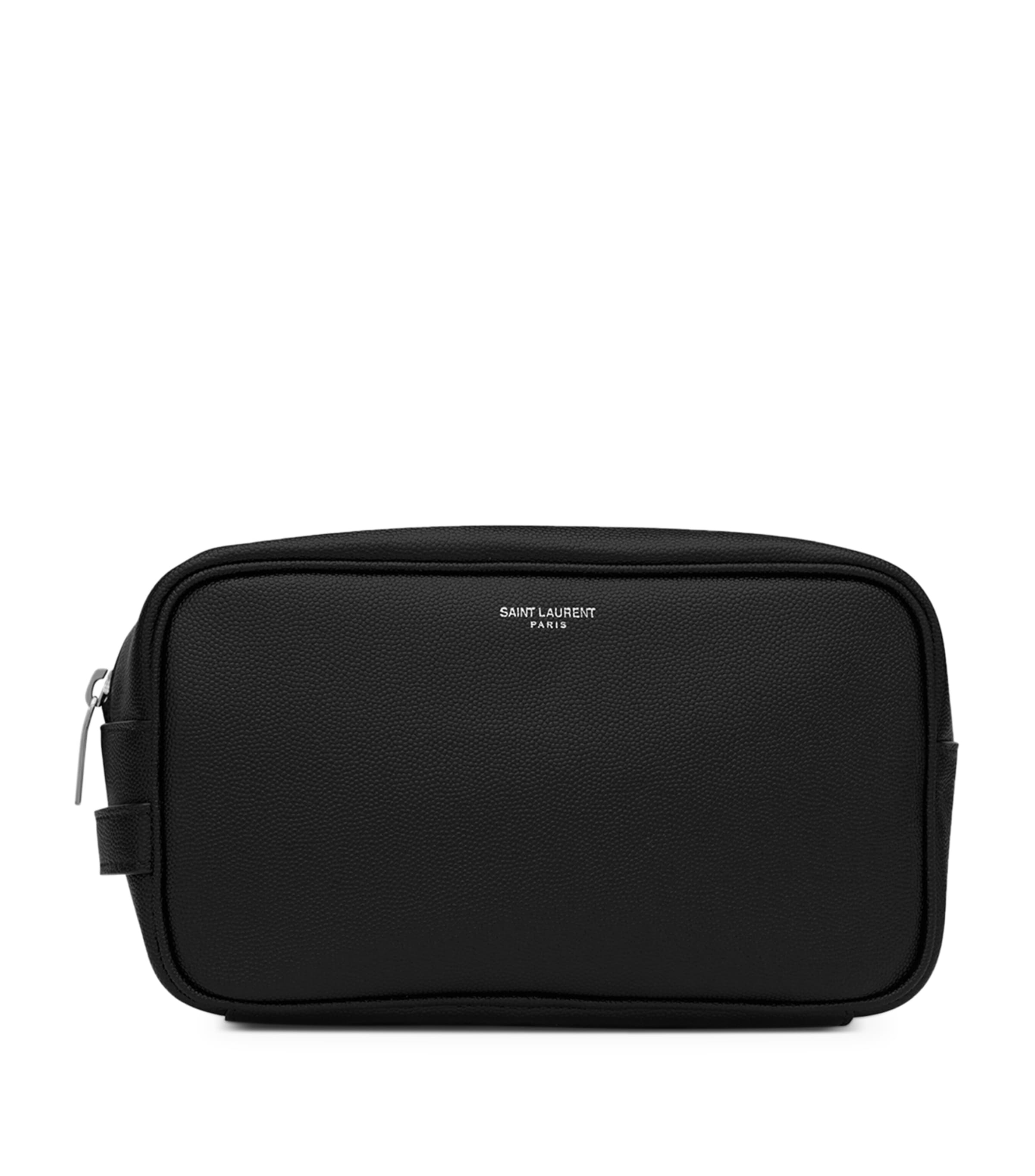 Saint Laurent Leather Wash Bag | Men Accessories | Designers | Saint Laurent | Partywear | Mens | Bags