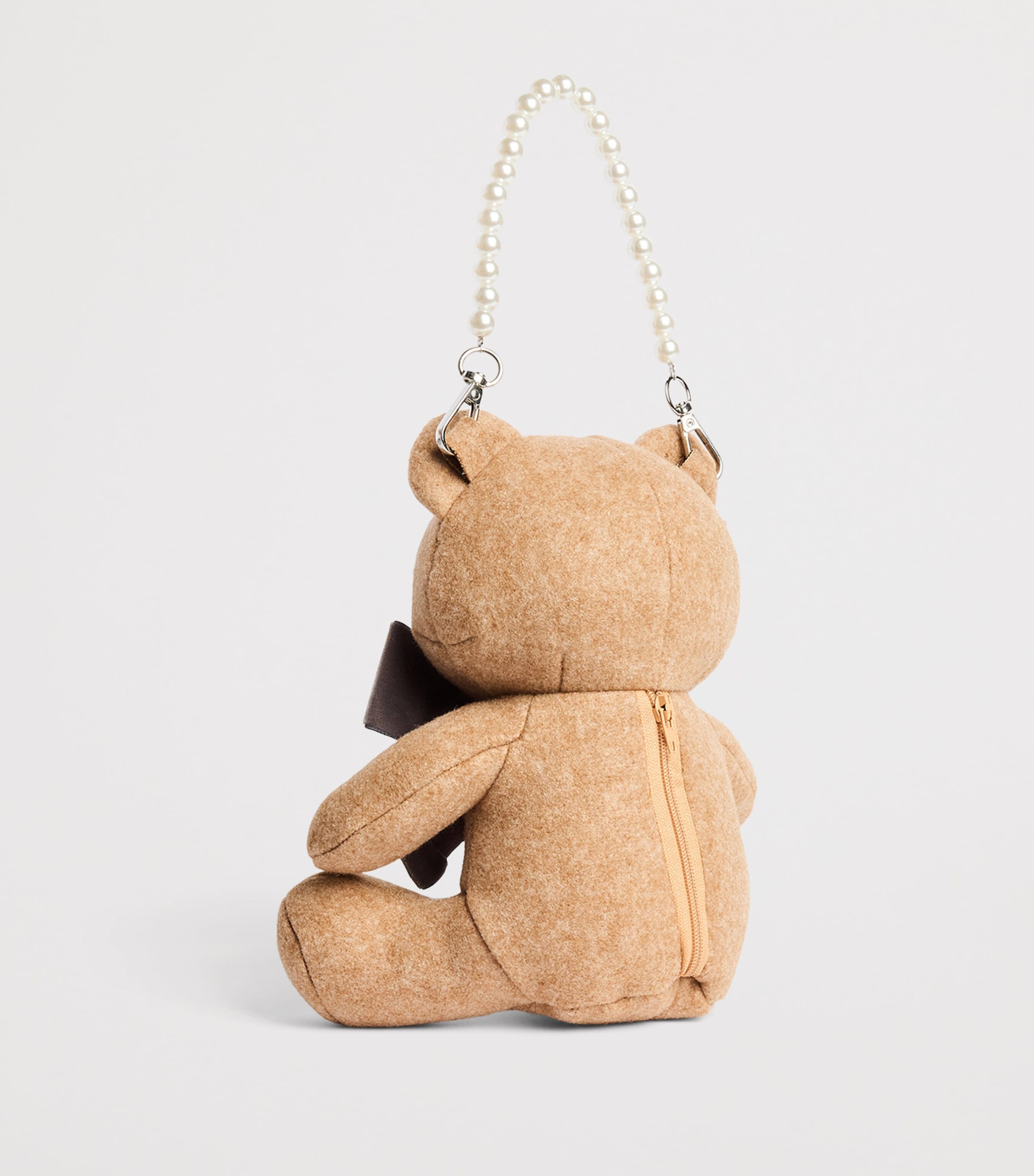 Monnalisa Teddy Plush Shoulder Bag Beige Image 2