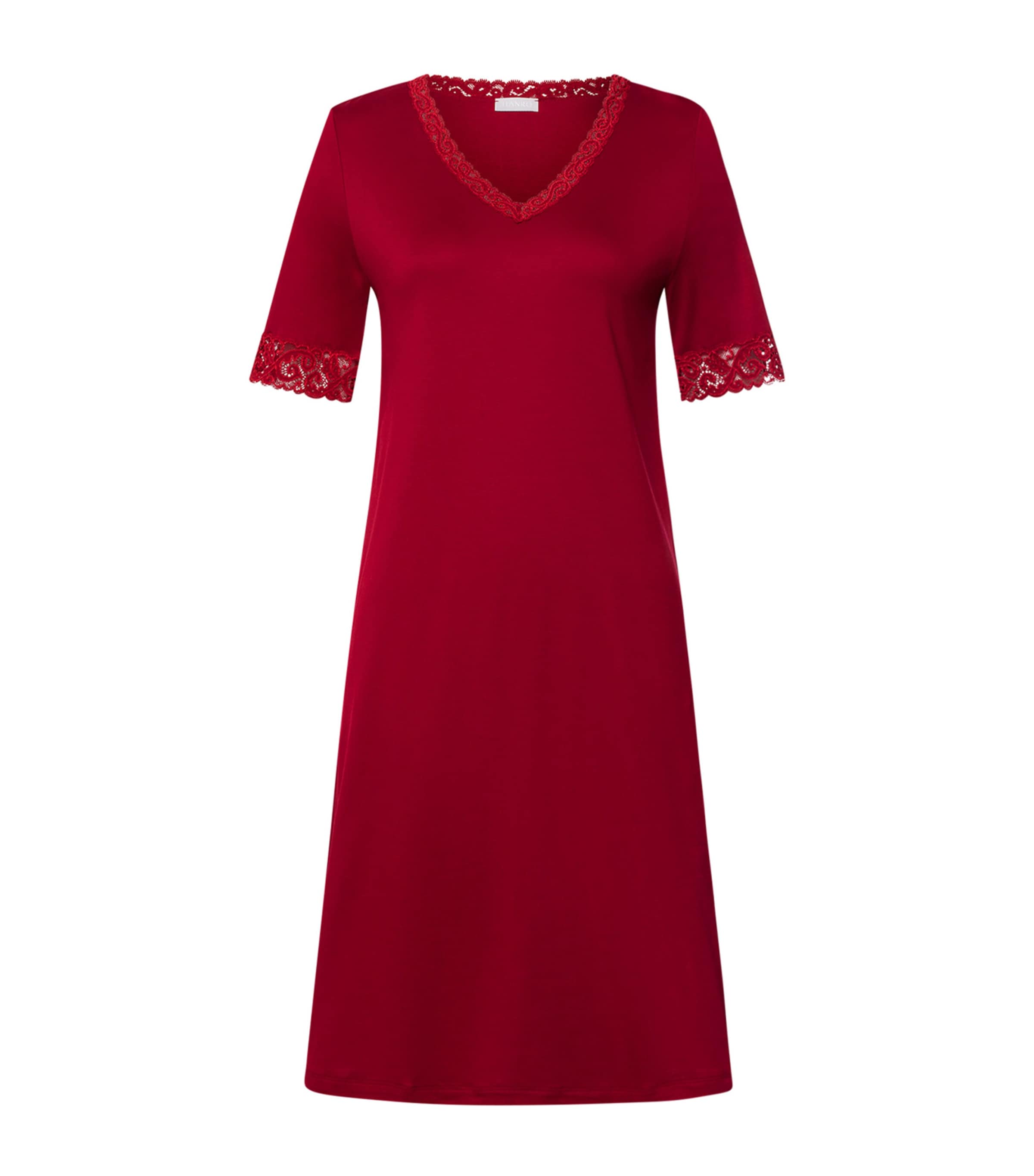 Hanro Cotton Lace-Trim Nightdress | Women Clothing | Nightwear | Nightdresses | Pyjamas | Designers | Hanro