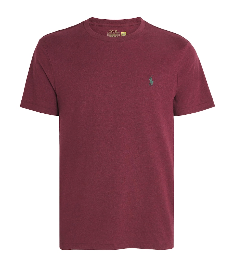 Polo Ralph Lauren Mens Cotton Custom Slim-Fit T-Shirt Sprng Wn Hther Image 1
