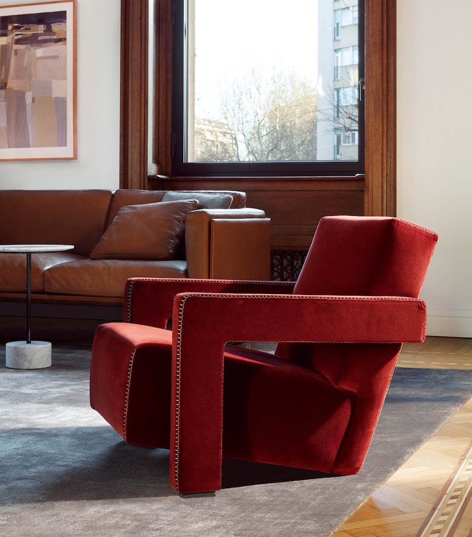Velvet Utrecht Armchair RED Image 2