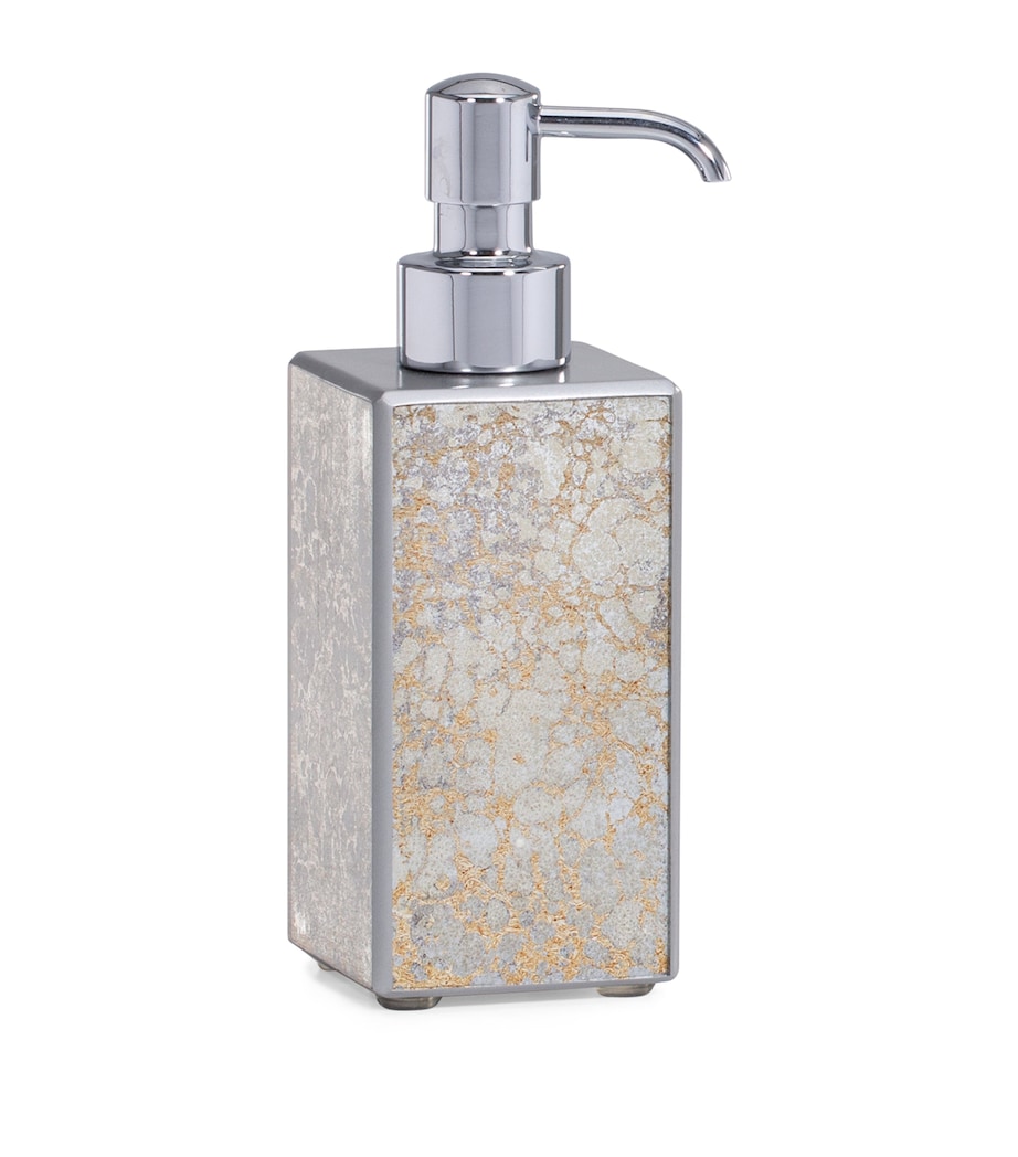 Painted Glass Natasha Soap Dispenser SILVER/GOLD Image 1