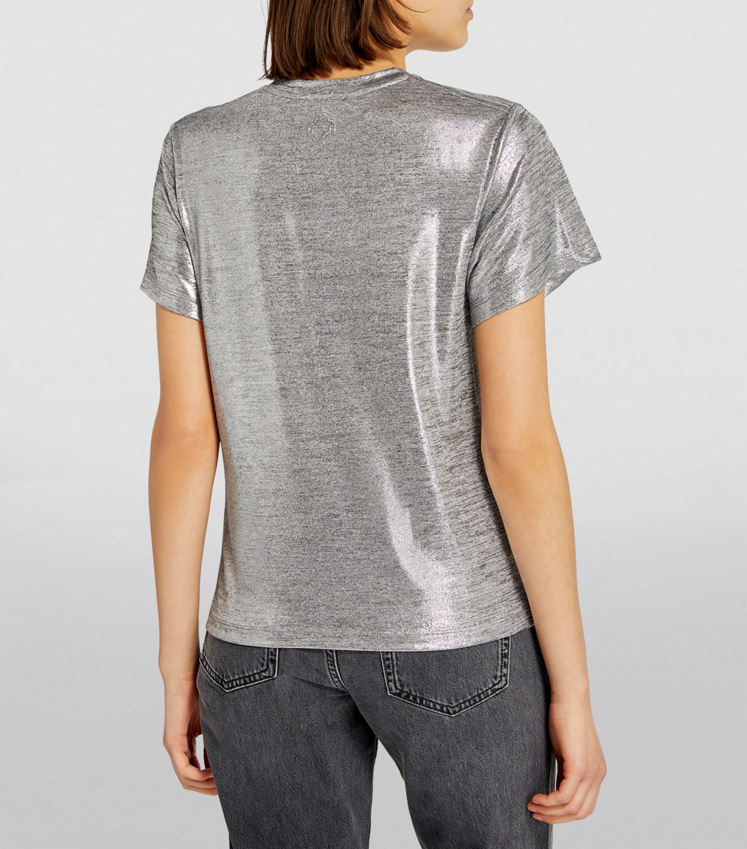 Metallic Silver T-Shirt SILVER Image 4