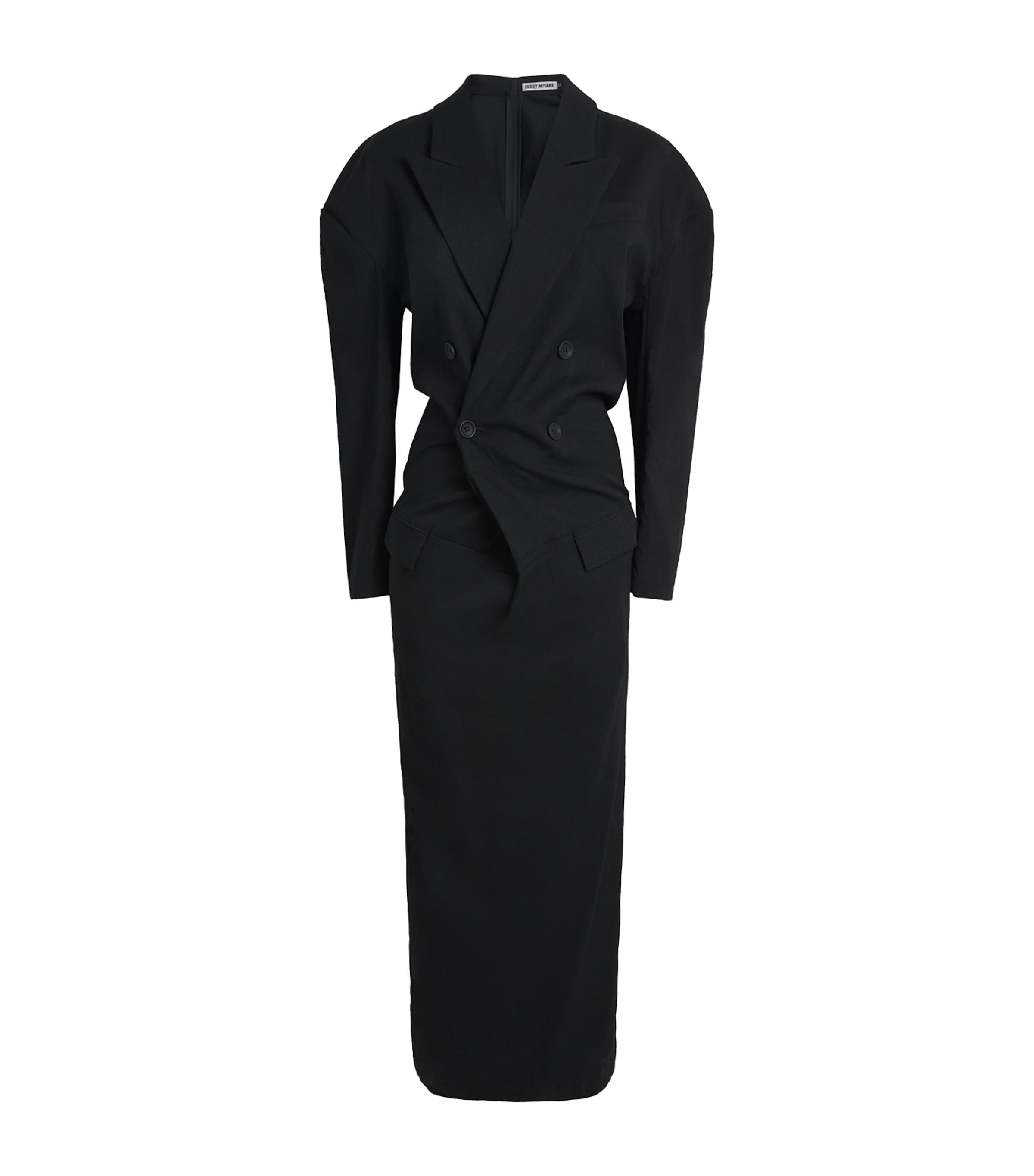 Issey Miyake Womens Like Torso Like Blazer Maxi Dress Black Image 1