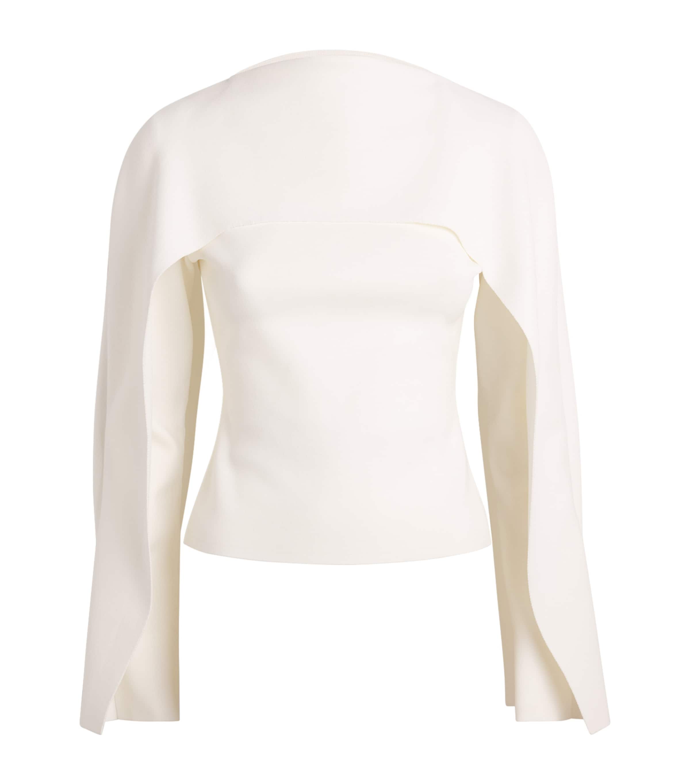 【J18328】Haugaard & Hoirup Cult Gaia White Layered Alka Top | Harrods US