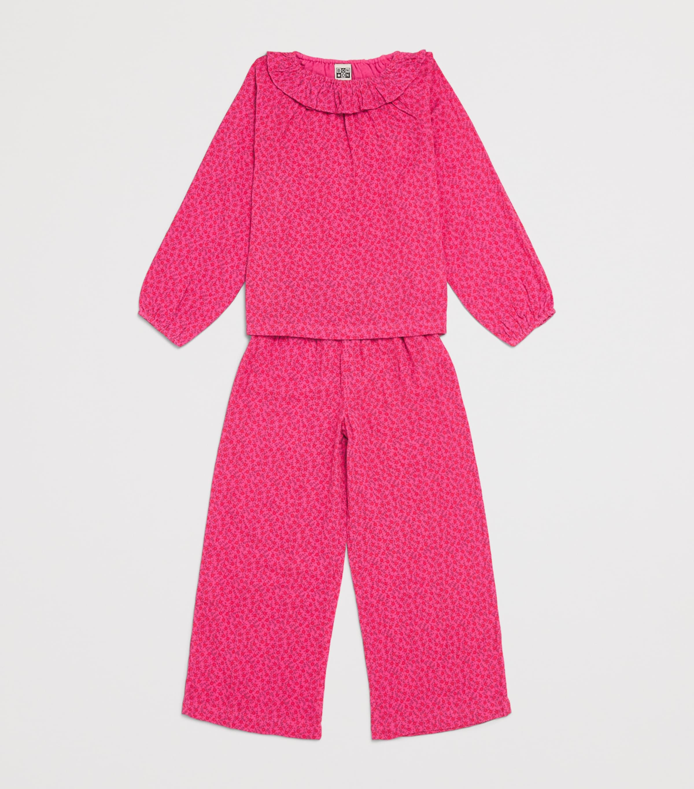 Bonton Papita Pyjama Set (2-14 Years) Foulfleur Rose Image 3