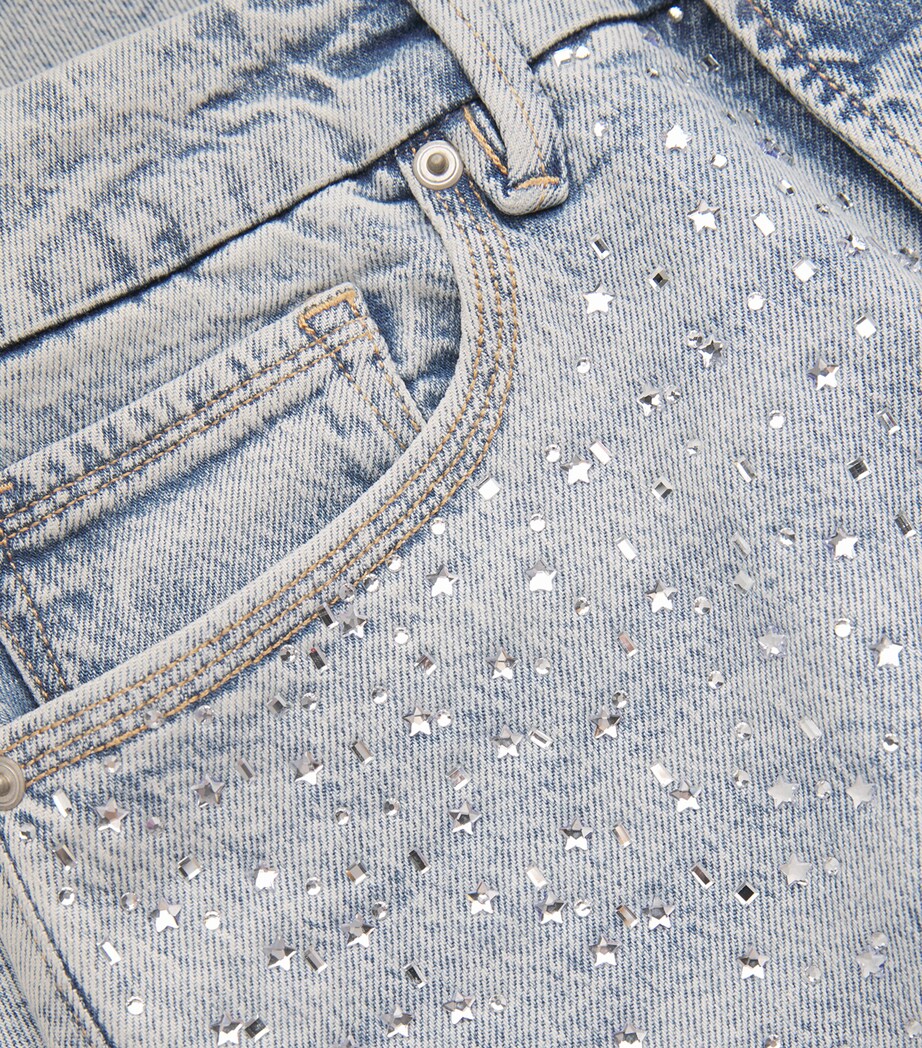 Crystal Stars Good 90s Wide-Leg Jeans 908INDIGO Image 5