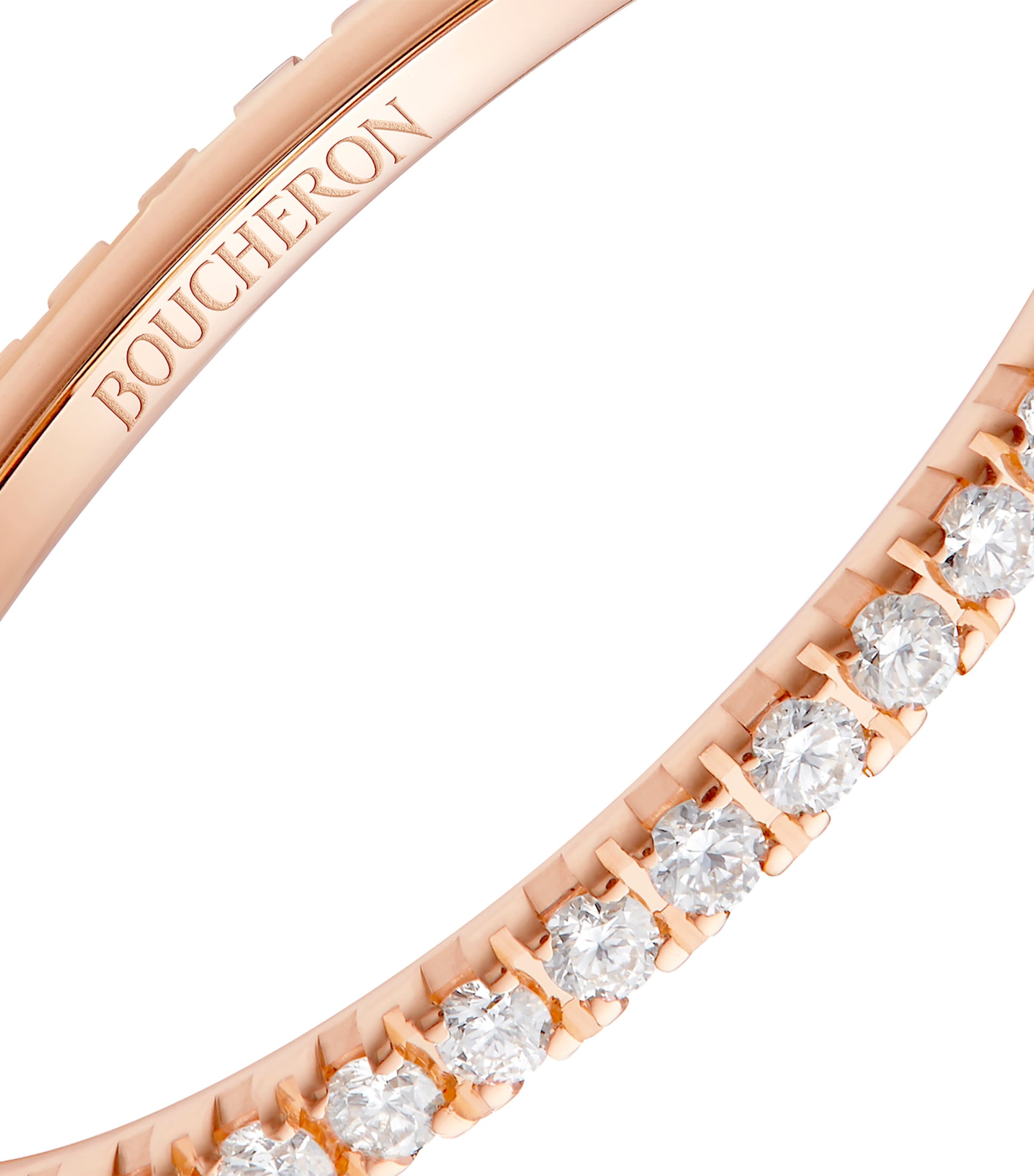 Small Rose Gold and Diamond Epure Wedding Ring MULTI Image 3