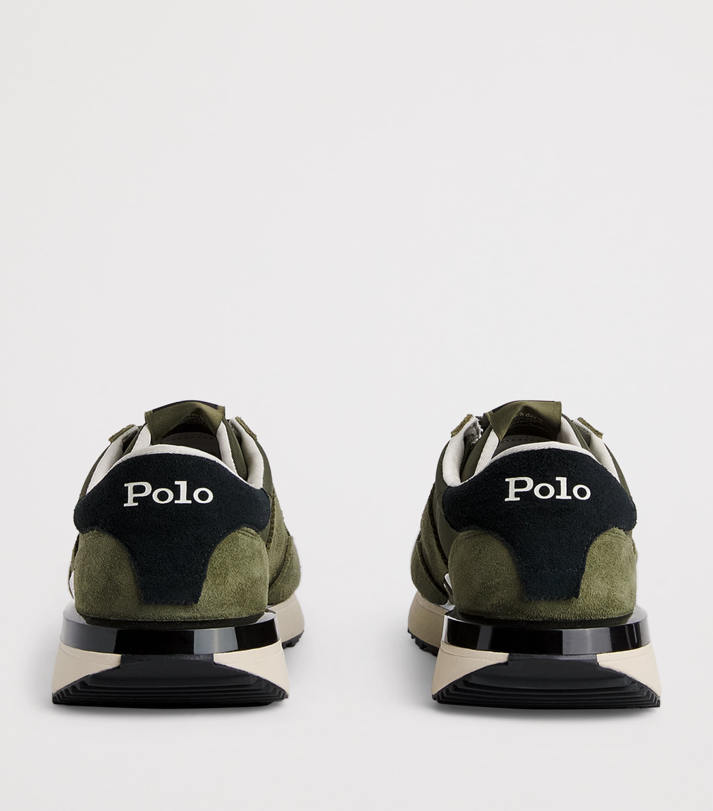 Polo Ralph Lauren Suede-Blend Train 89 Sneakers Tonal Olive Image 5