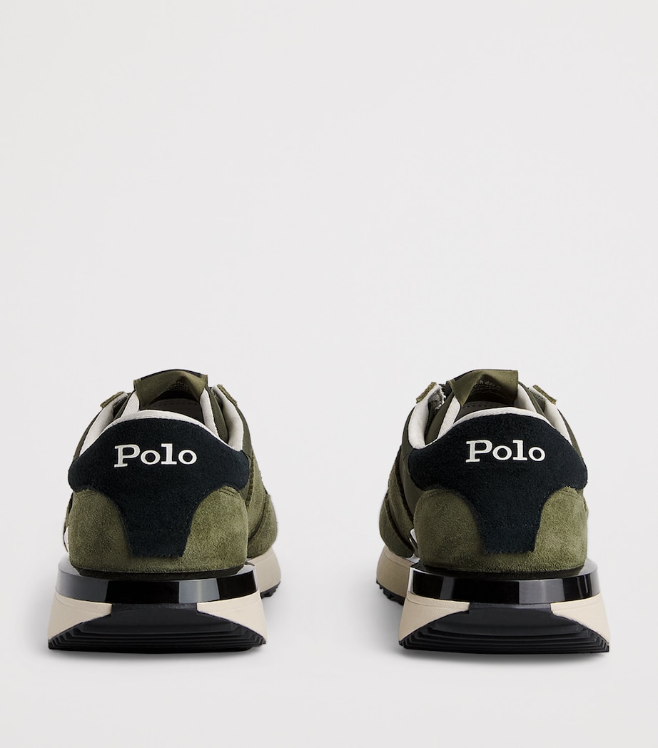 Polo Ralph Lauren Suede-Blend Train 89 Sneakers Tonal Olive Image 5