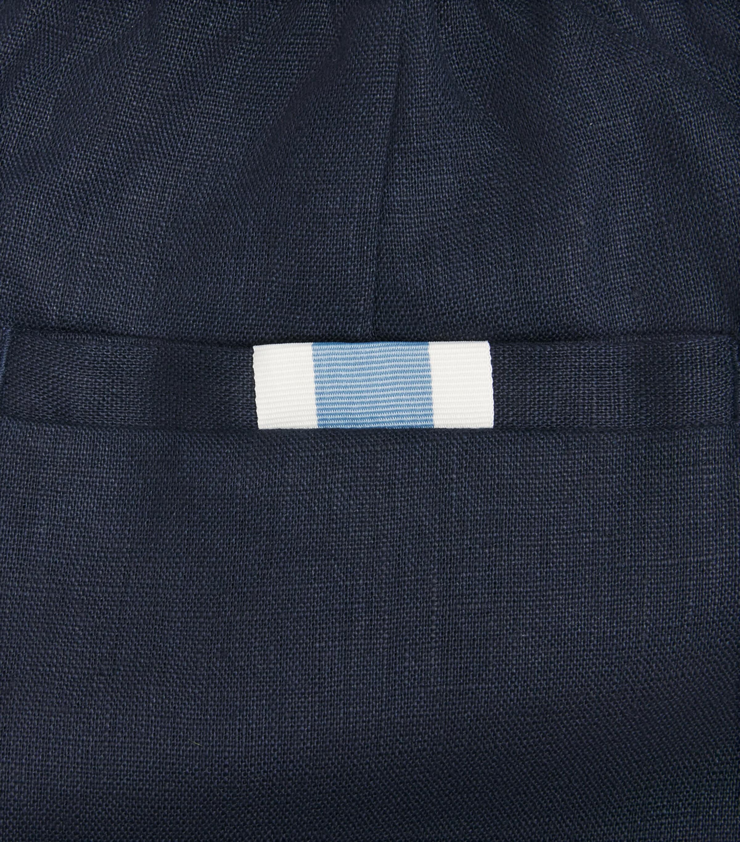 CHÉ Mens Linen Avila Straight Trousers Navy Image 6