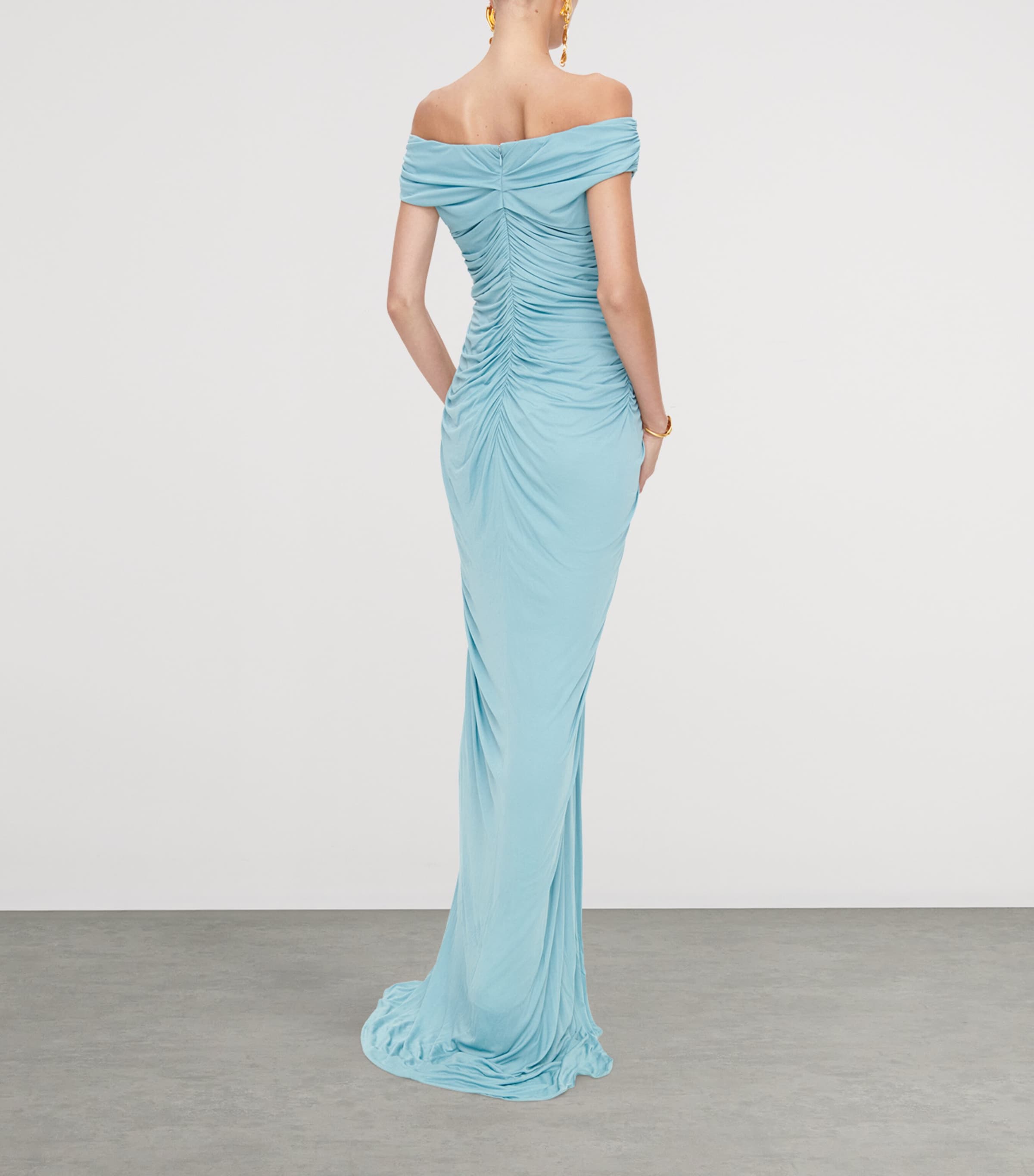 Keyhole Cut-Out Gown 702 LIGHT BLUE Image 3