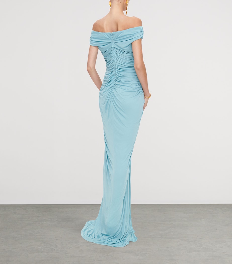 Keyhole Cut-Out Gown 702 LIGHT BLUE Image 3