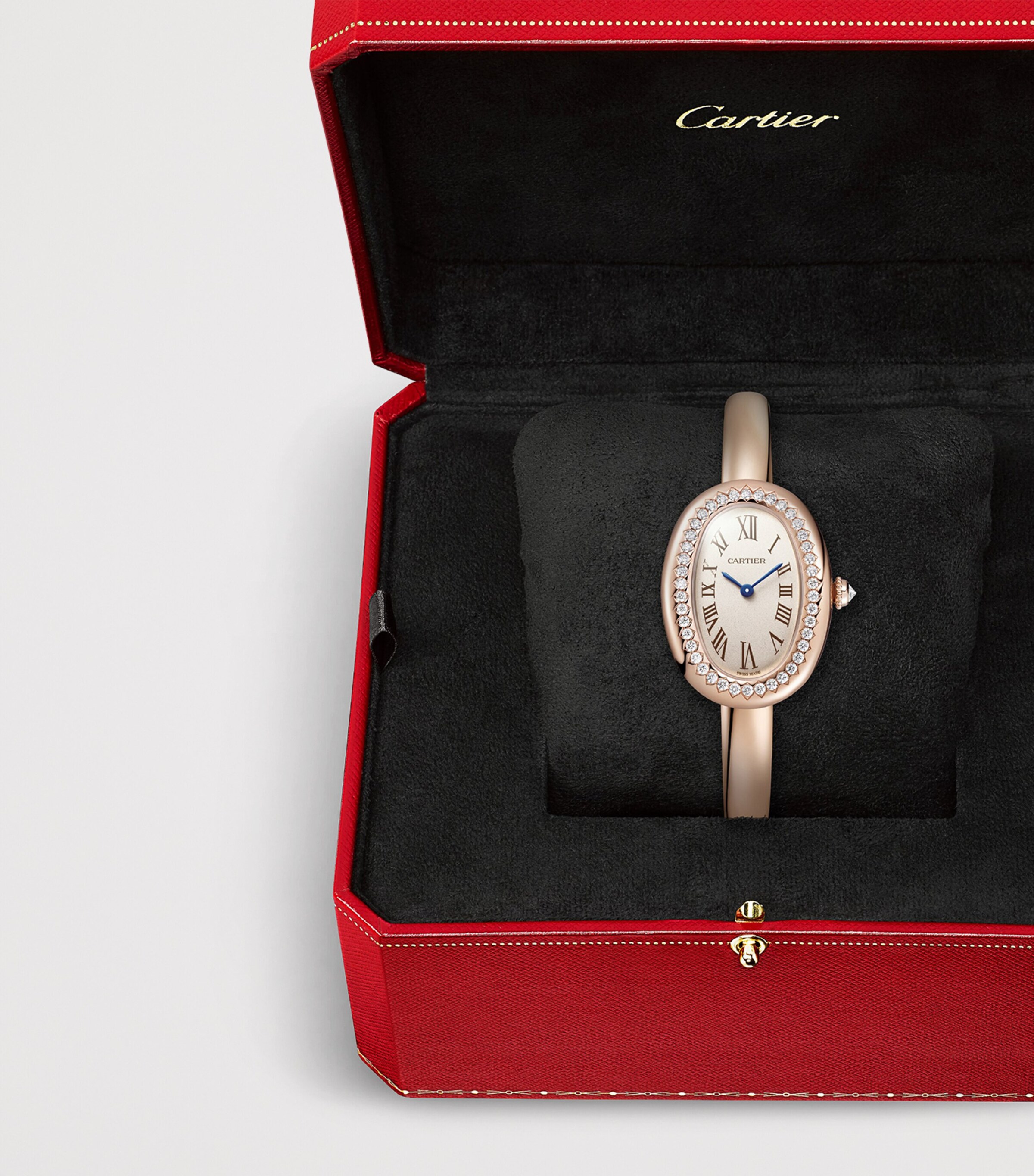 Cartier Small Rose Gold and Diamond Baignoire de Cartier Watch 23.1mm (Size 17) Rose Gold Image 7