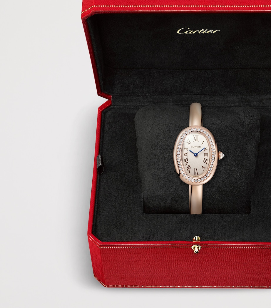 Cartier Small Rose Gold and Diamond Baignoire de Cartier Watch 23.1mm (Size 17) Rose Gold Image 7