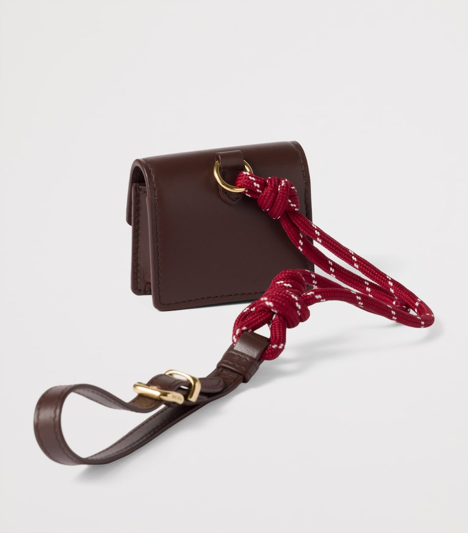 Leather-Cord Bag Charm F04BU Image 2