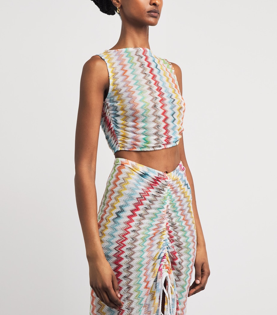 Missoni Womens Zigzag Crop Top Image 4