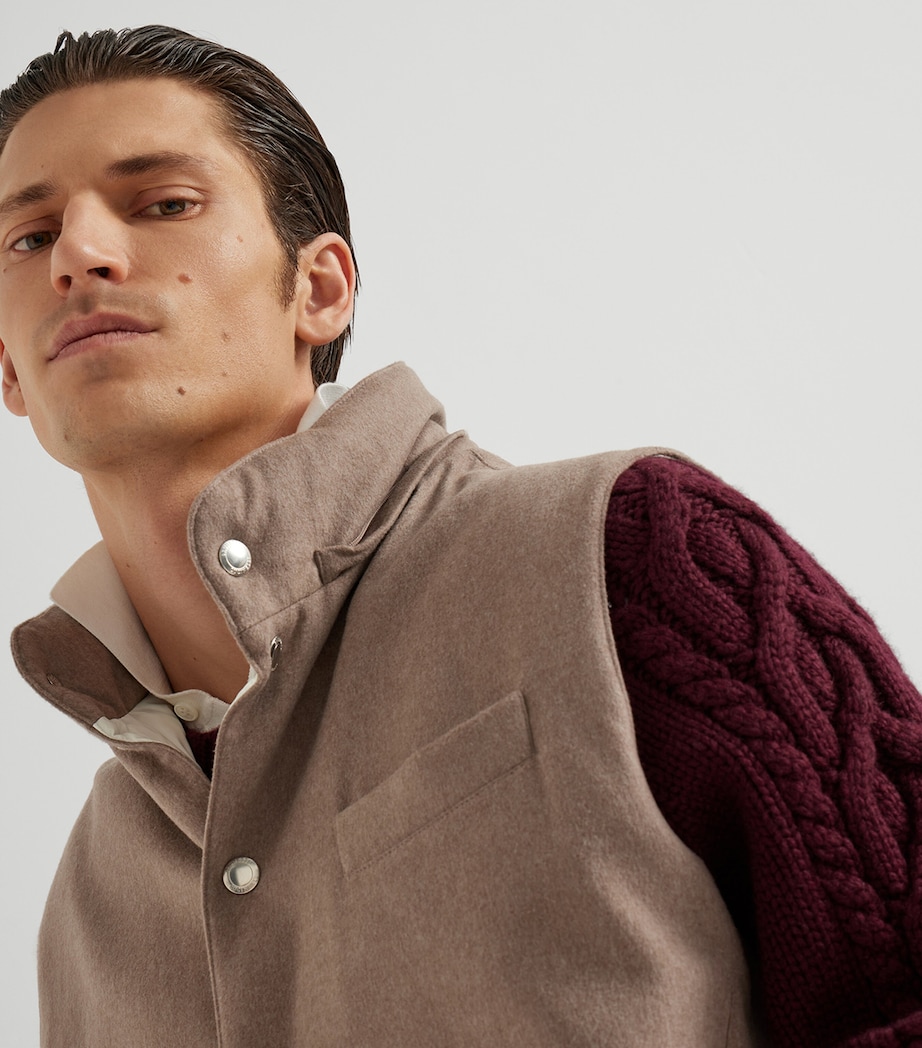 Wool Down-Filled Padded Gilet CSV18 Image 6