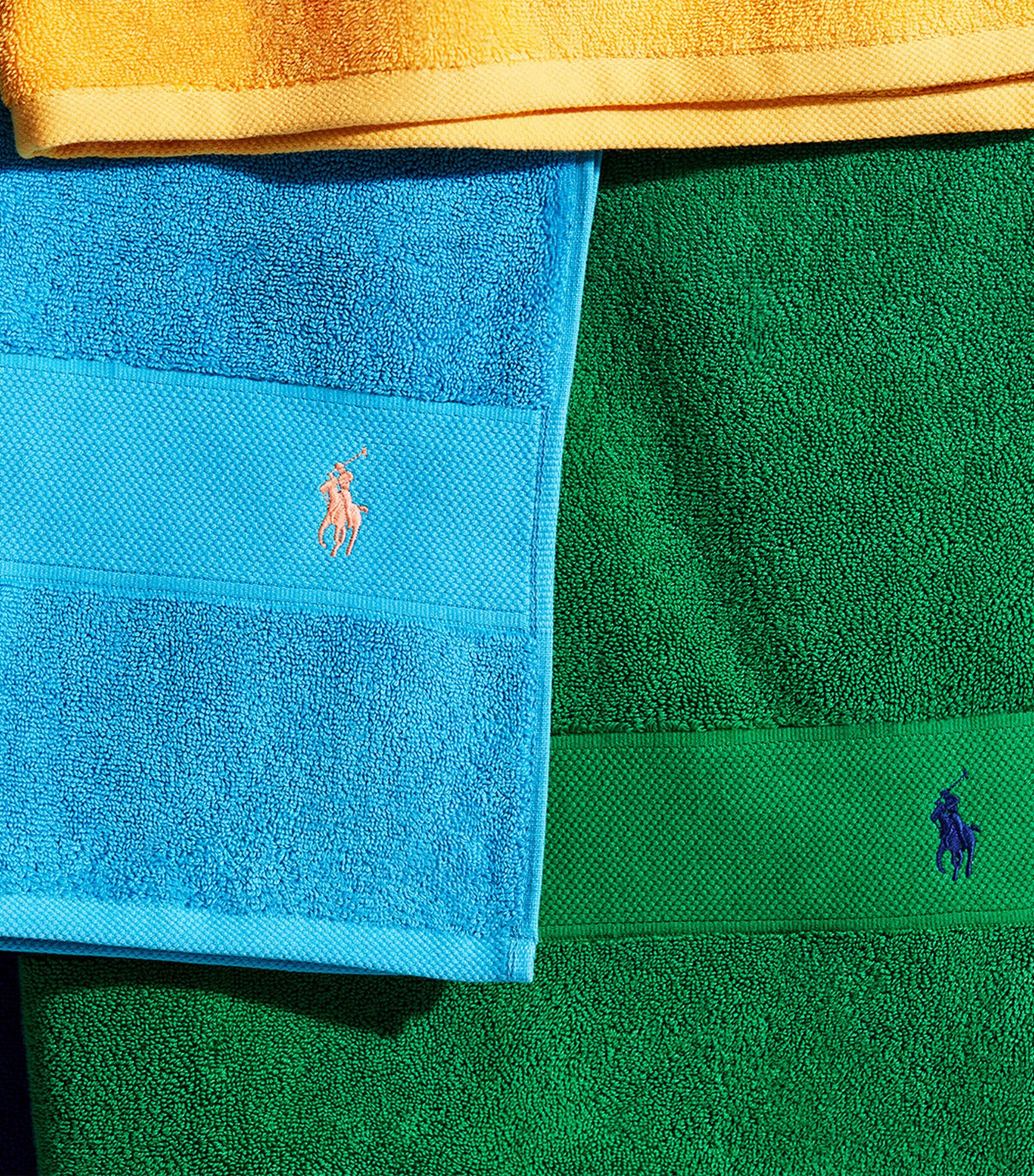 Polo Player Face Cloth (33cm x 33cm) COVE BLUE Image 3