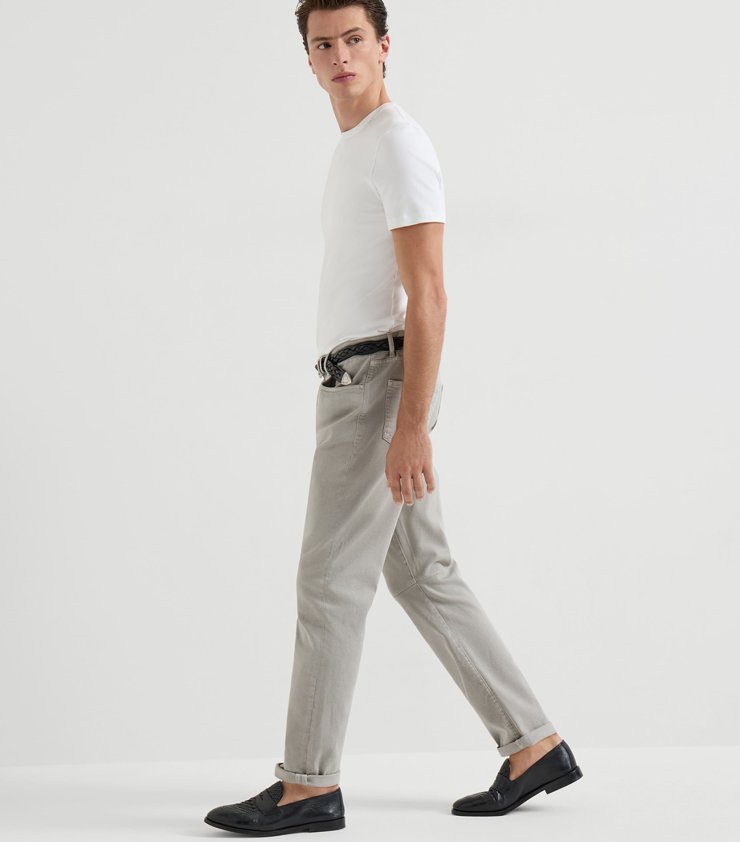 Garment-Dyed Straight Jeans C7500 Image 4