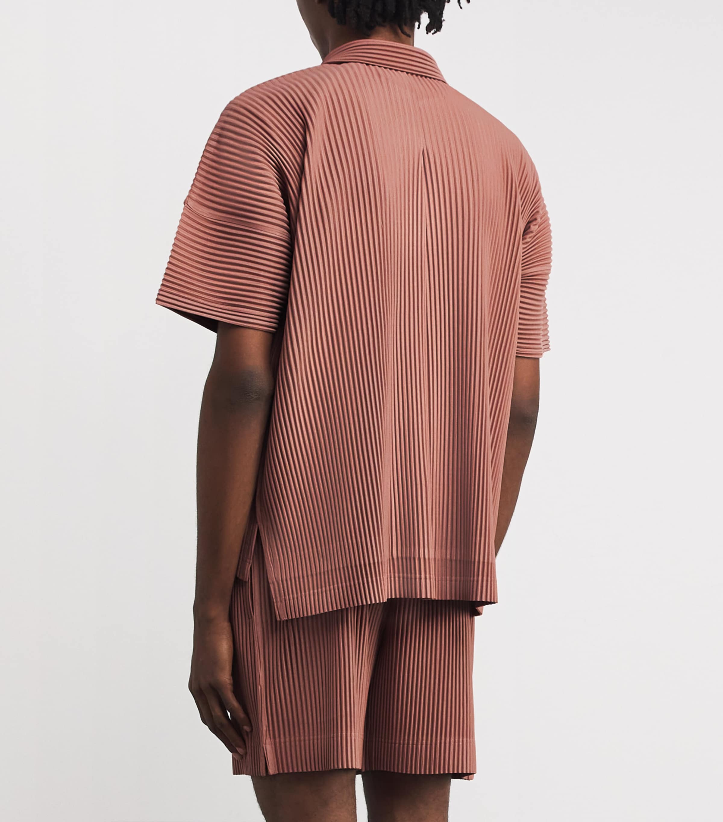 Pleated Shirt 26-VANADINITE RED Image 4