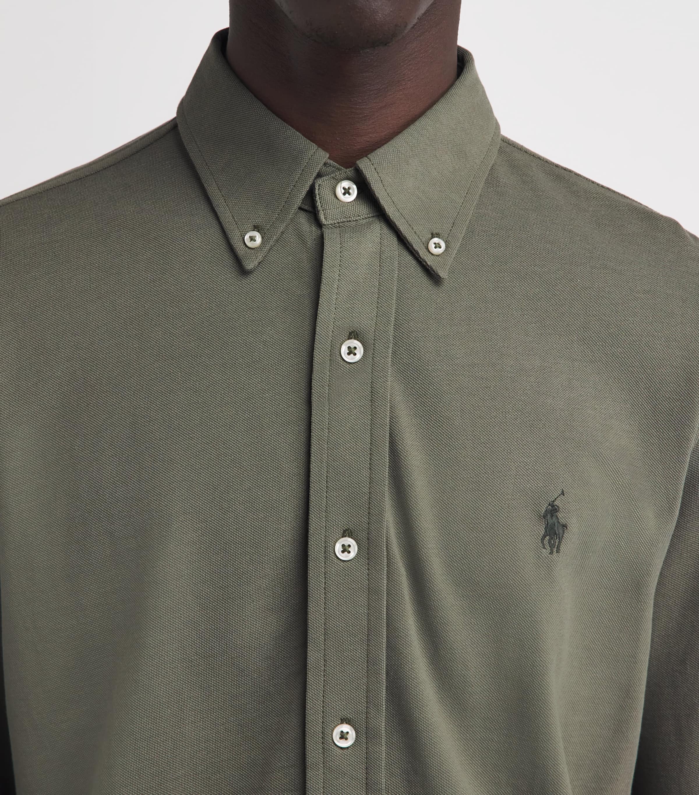 Polo Ralph Lauren Mens Cotton Featherweight Mesh Shirt Cruise Image 3