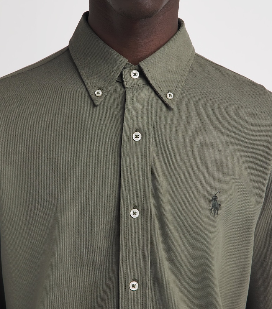 Polo Ralph Lauren Mens Cotton Featherweight Mesh Shirt Cruise Image 3