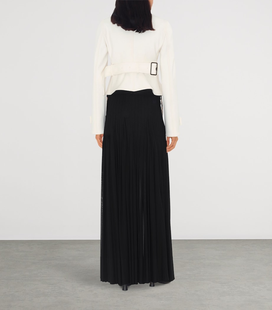 Cotton-Blend Tailored Jacket OFF WHITE Image 5