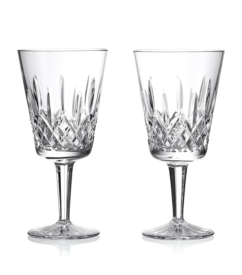 Set of 2 Medium Lismore Goblets (360ml) CLEAR Image 1