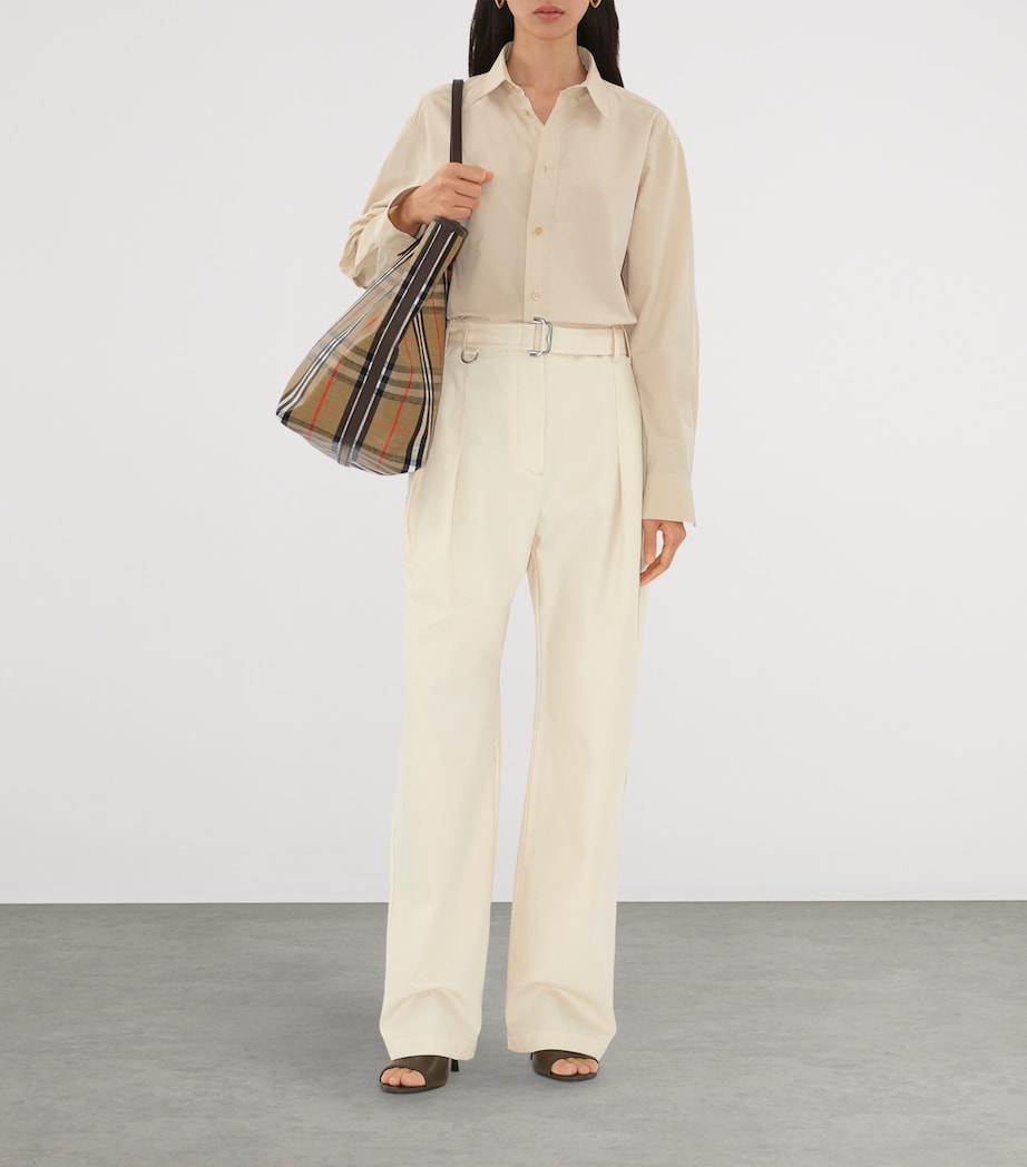 Large Canvas Highlands Tote Bag SAND Image 3