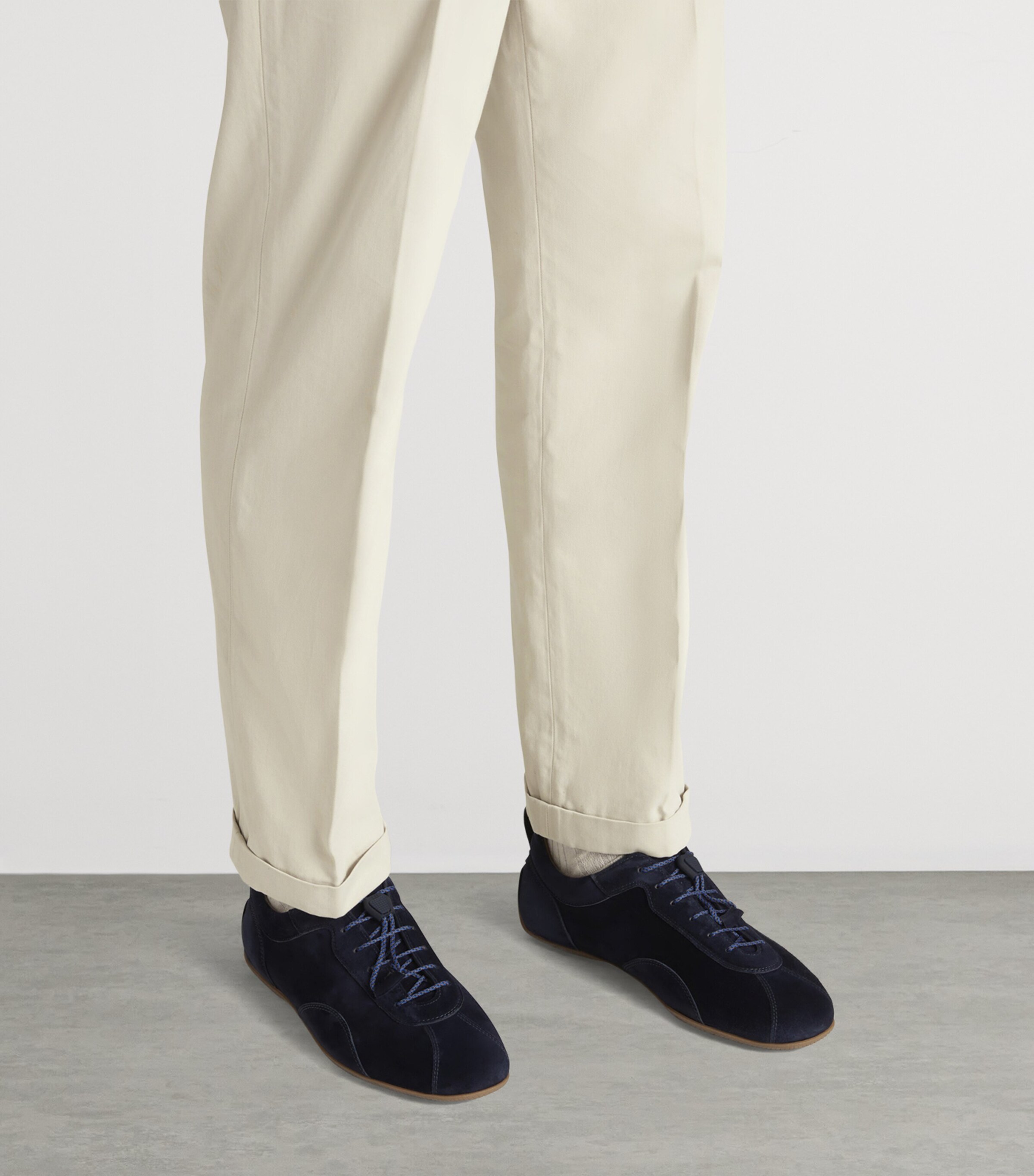 Dunhill Suede Automotive Davies Sneakers Blue Image 2