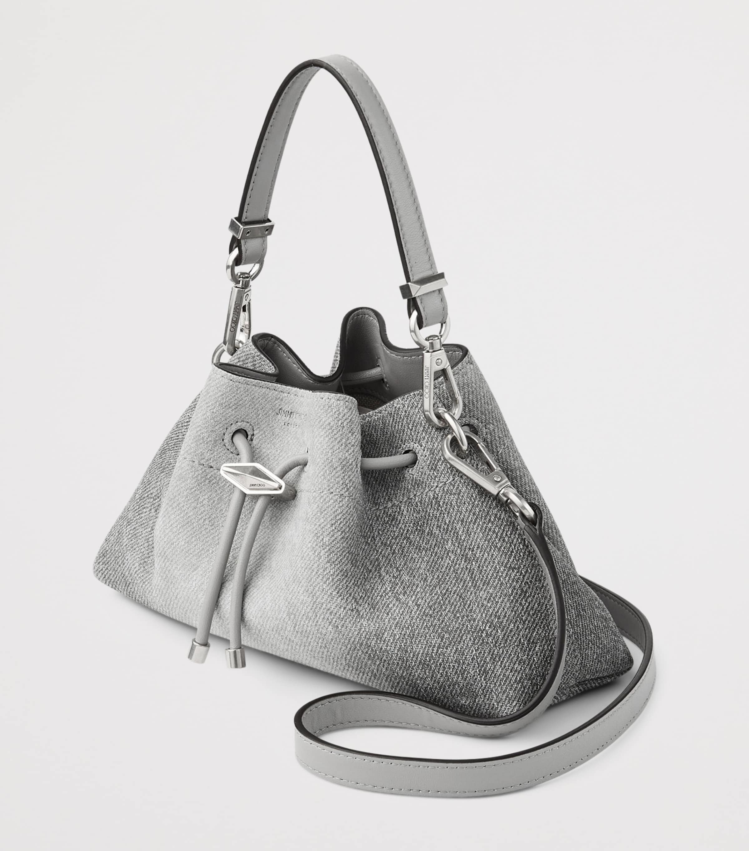 Cinch Small Suede Shoulder Bag DOVE/DOVE/ANTIQUE SI Image 2