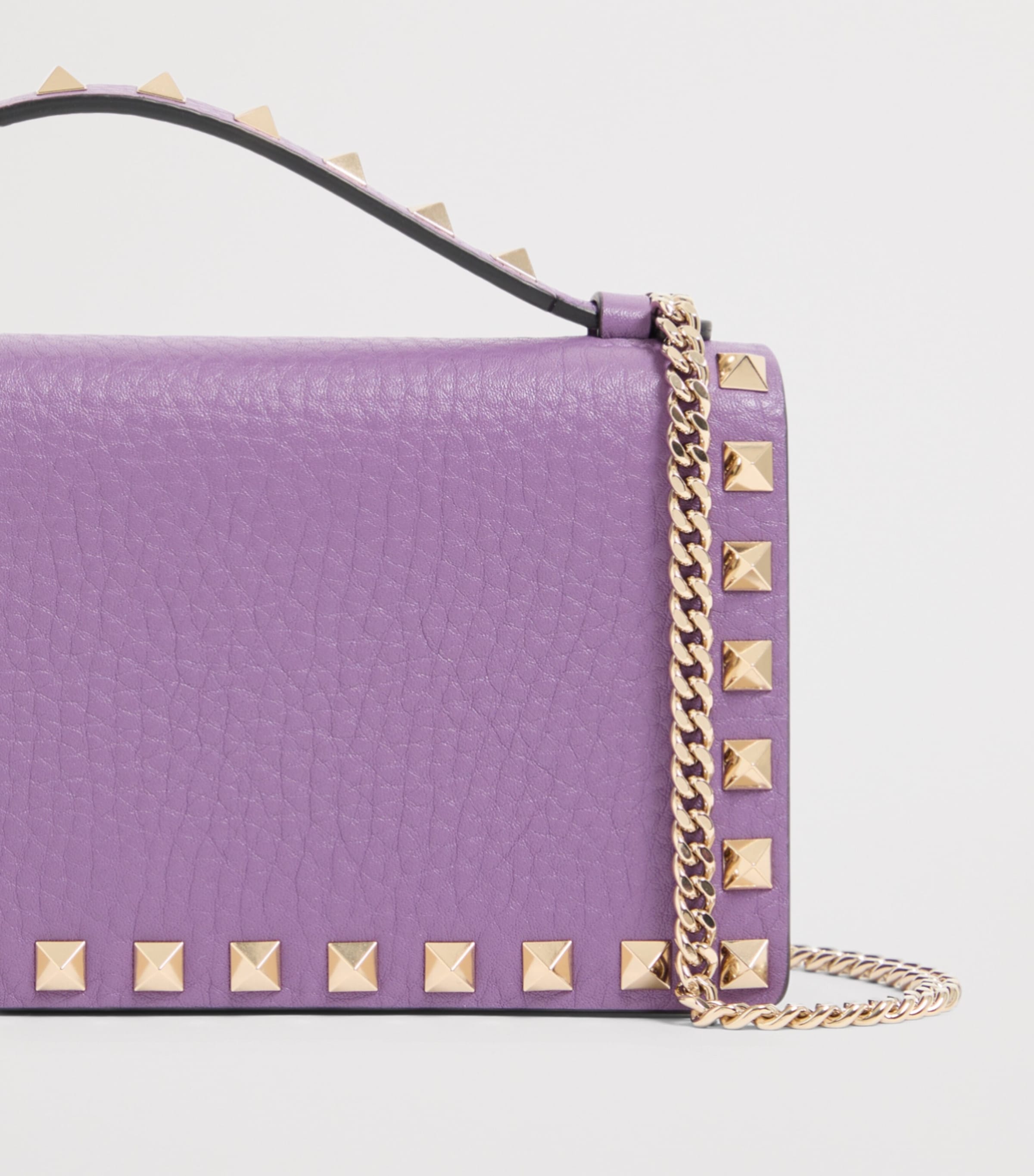 Valentino Garavani Leather Rockstud Wallet Image 6