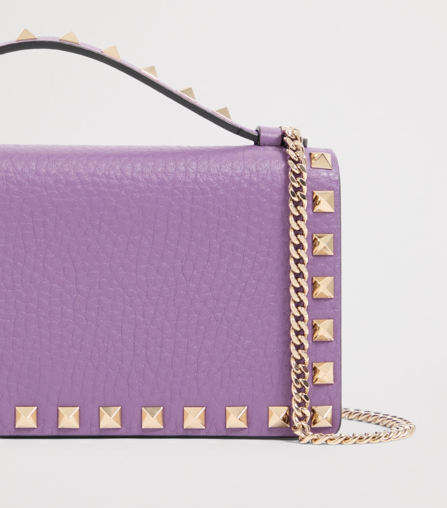 Valentino Garavani Leather Rockstud Wallet Image 6