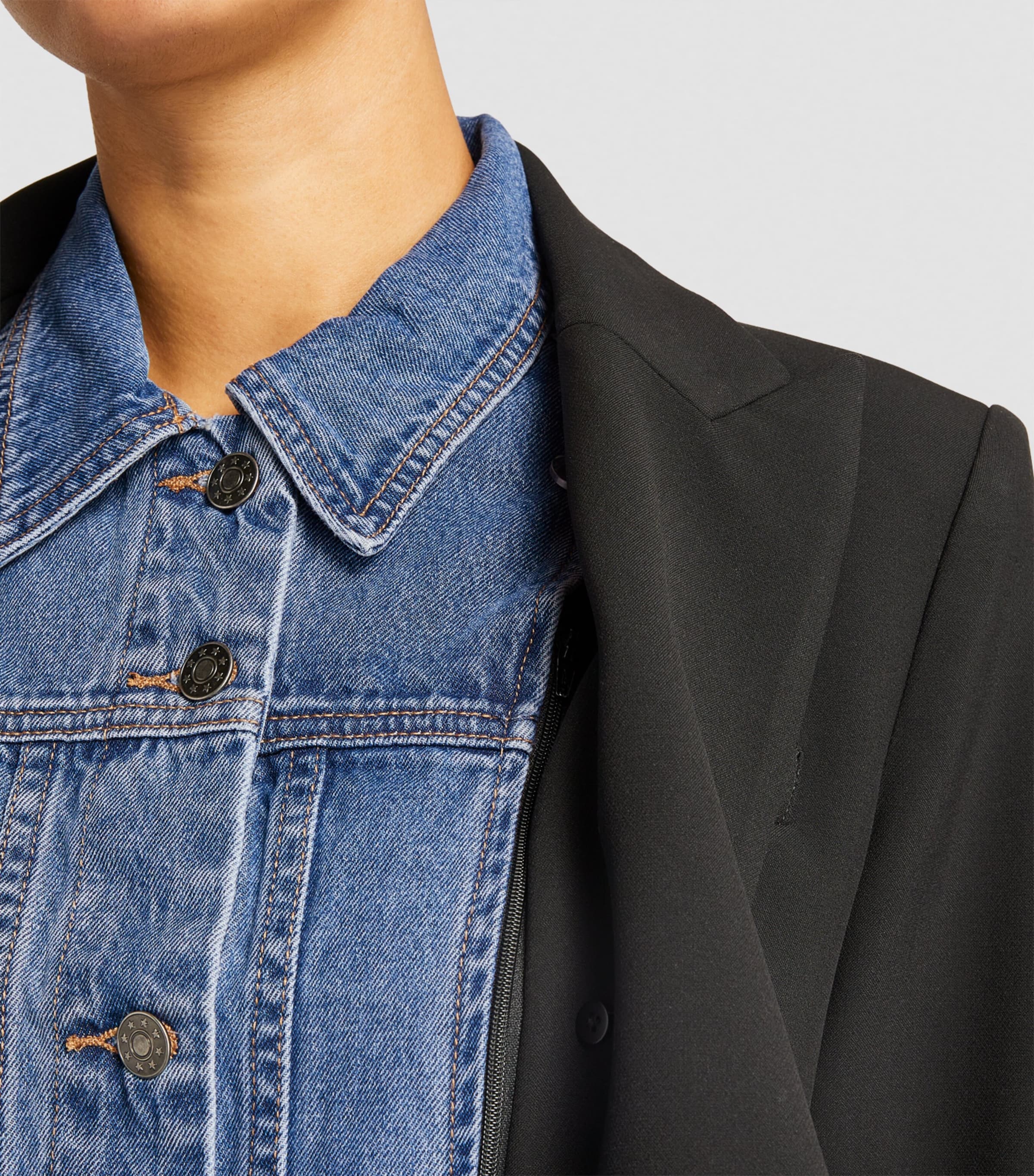 Veronica Beard Womens Denim Dickey Denim Blue Image 5