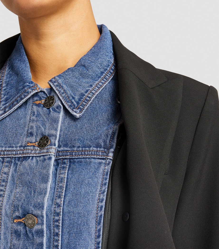 Veronica Beard Womens Denim Dickey Denim Blue Image 5