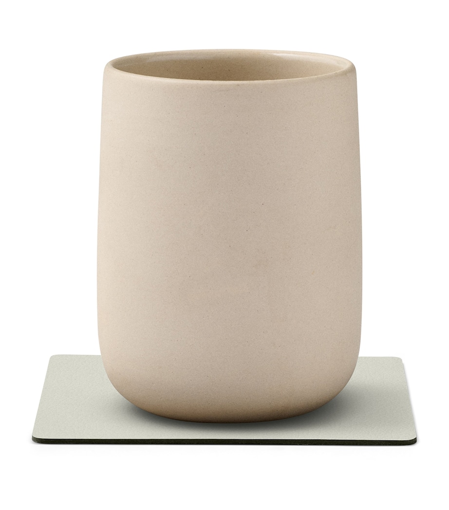 Set of 4 Square Nupo Coasters LINEN Image 2