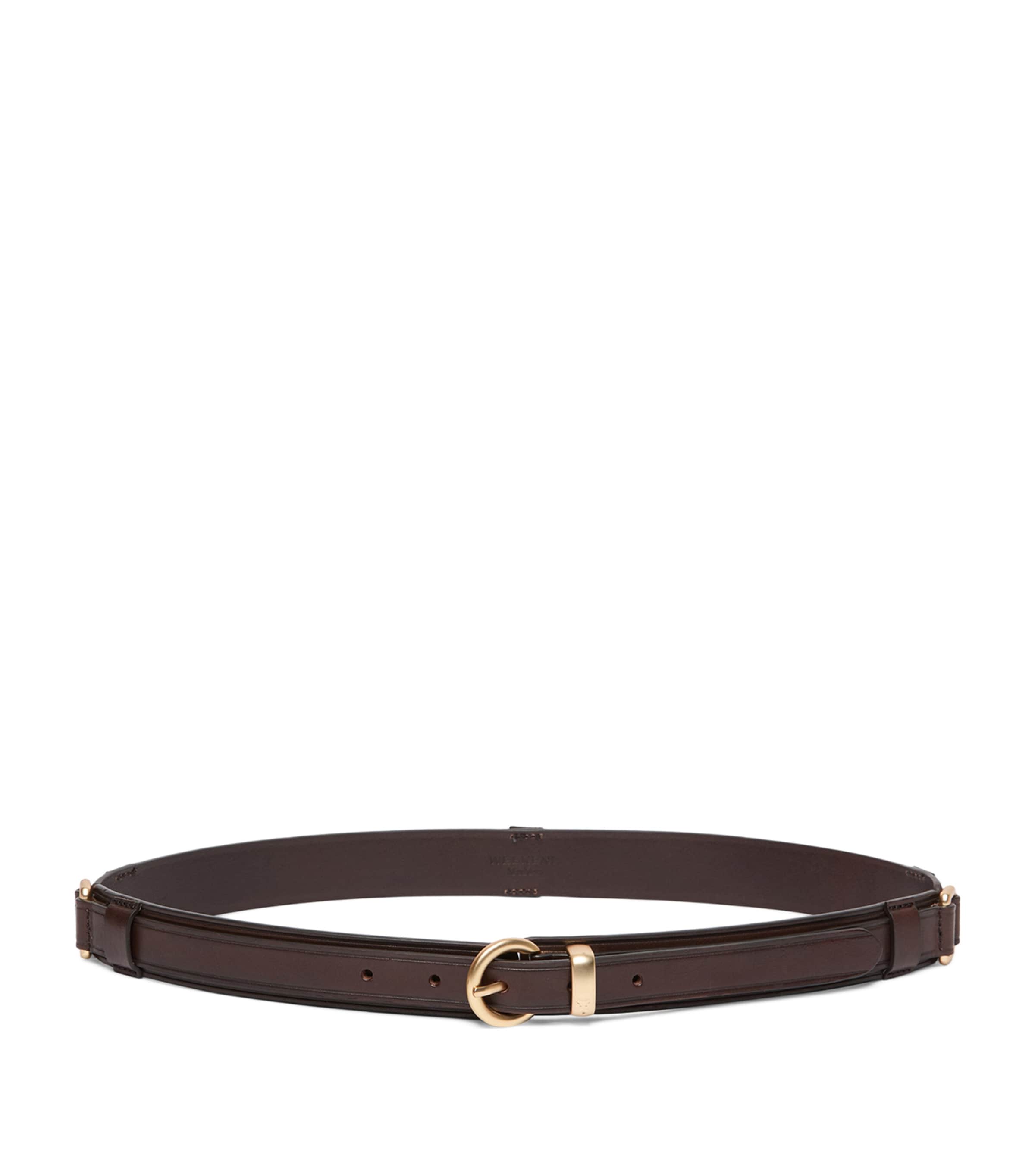 Weekend Max Mara Leather Buckle belt Dark Brown Image 1
