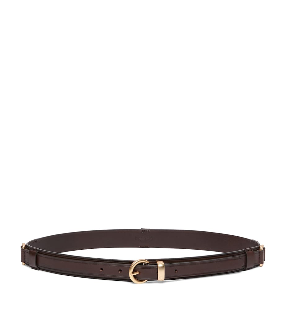 Weekend Max Mara Leather Buckle belt Dark Brown Image 1