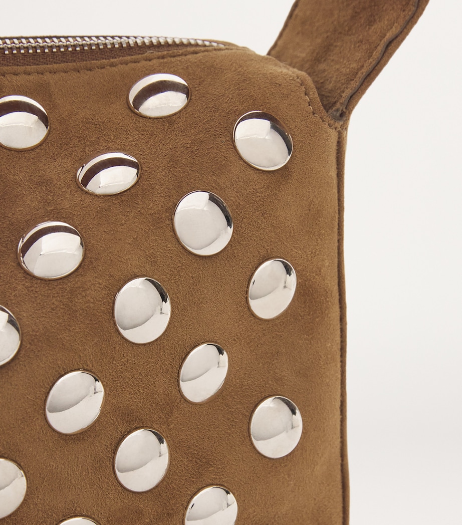 Mini Suede Elena Top-Handle Bag 737 MUD Image 4