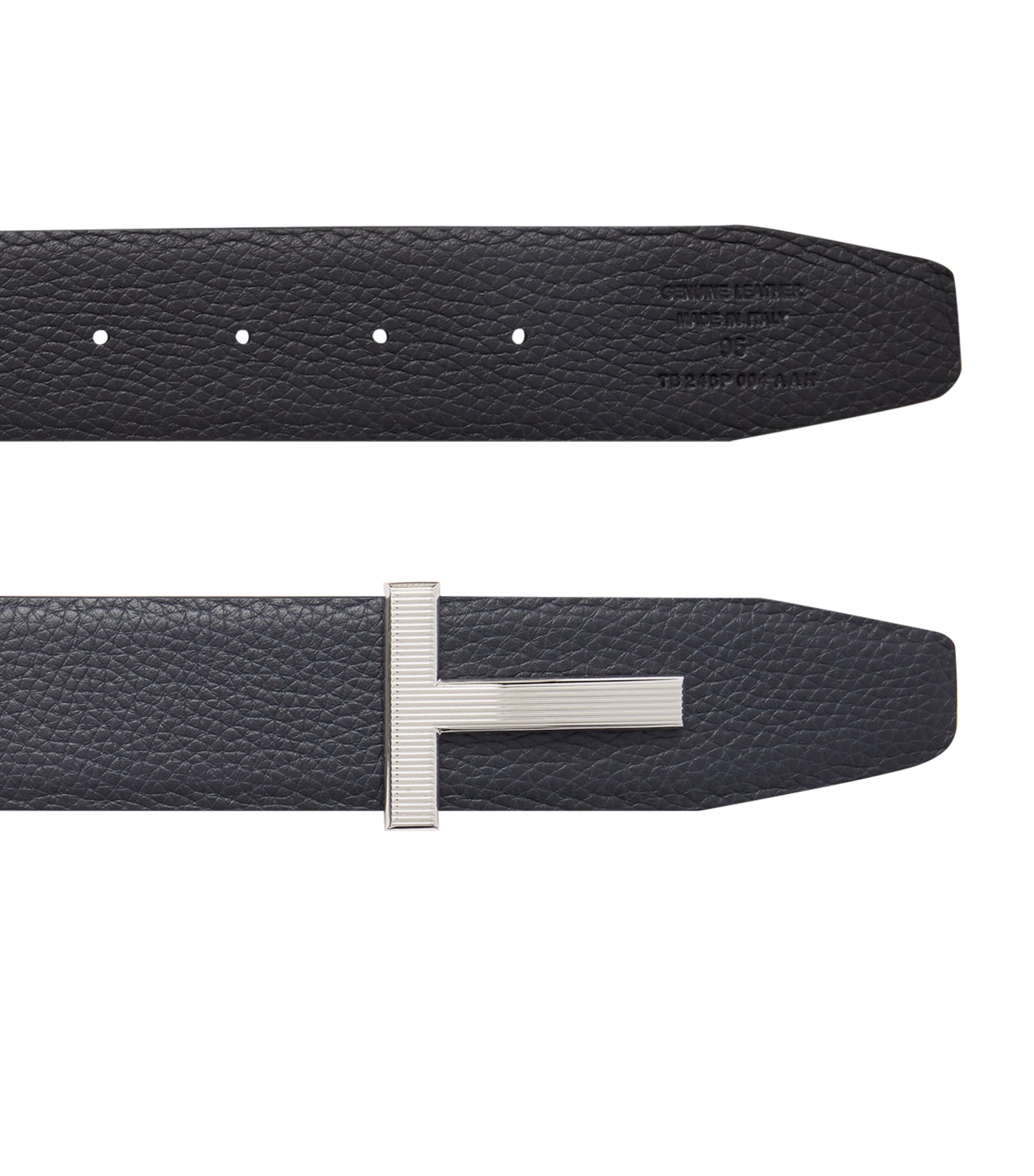 Leather Reversible T Ridge Belt 3LN01 Image 5