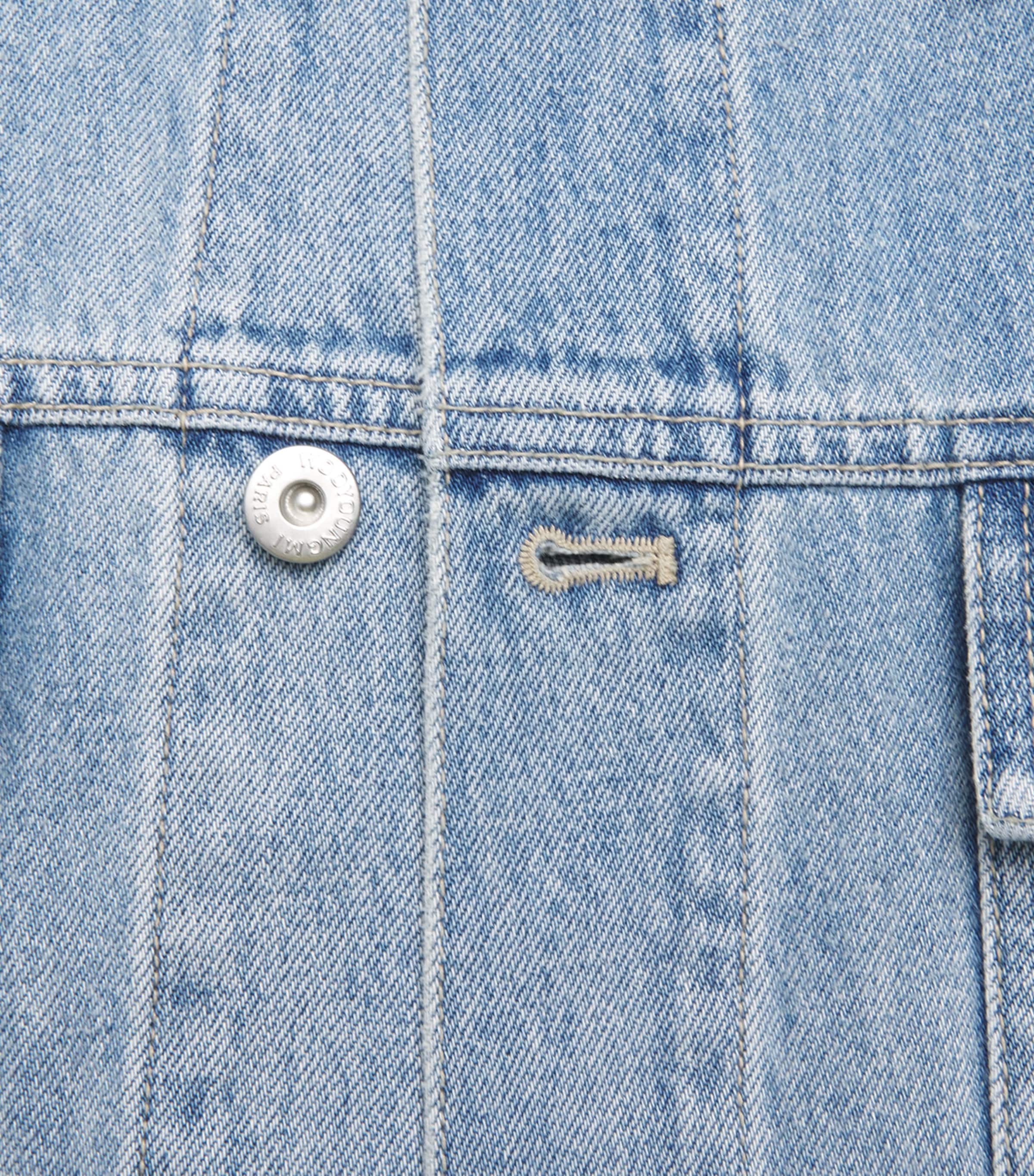 Wooyoungmi Mens Denim Trucker Jacket Blue Image 6
